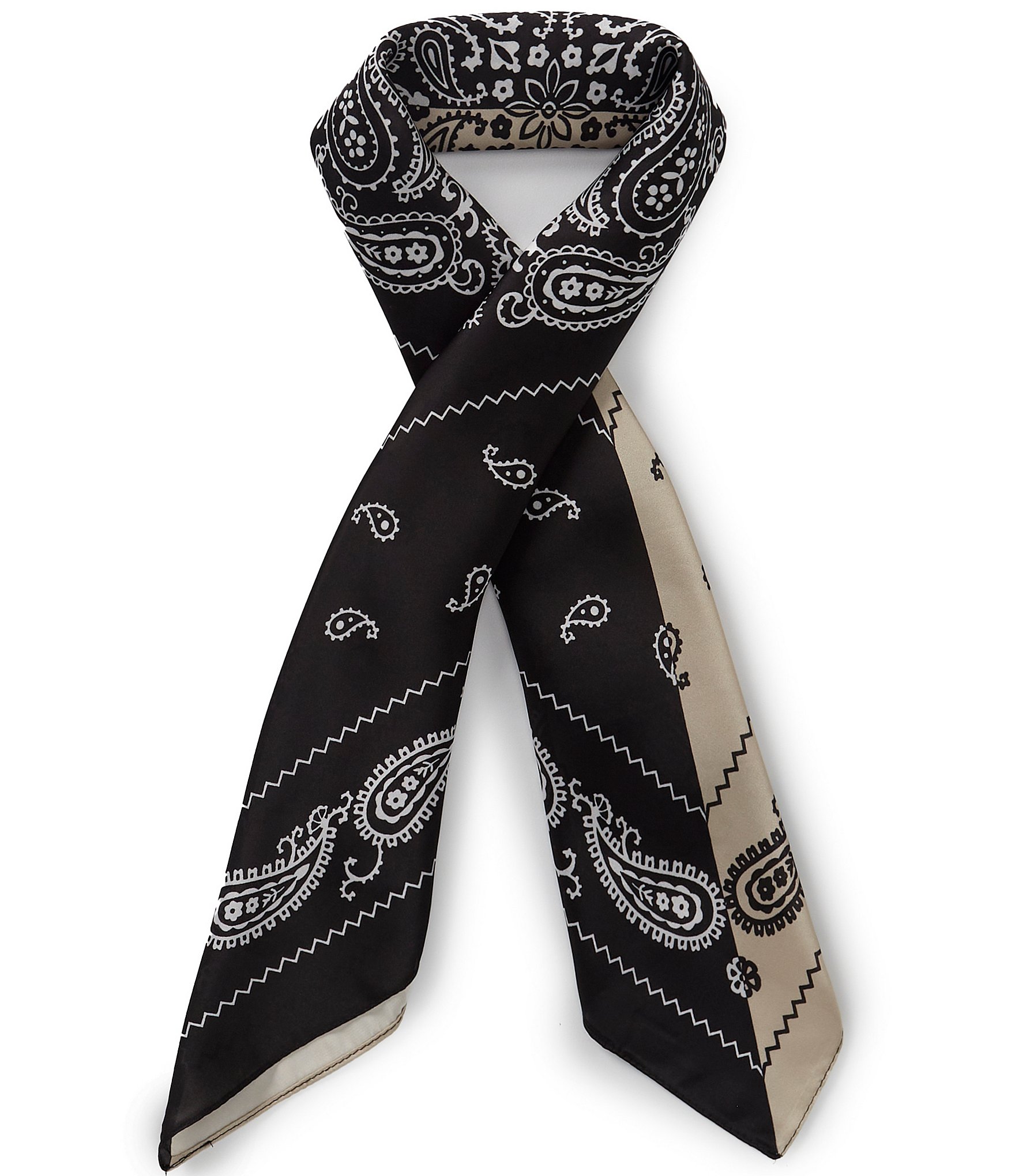 Natasha Accessories Half Bandana Square Scarf