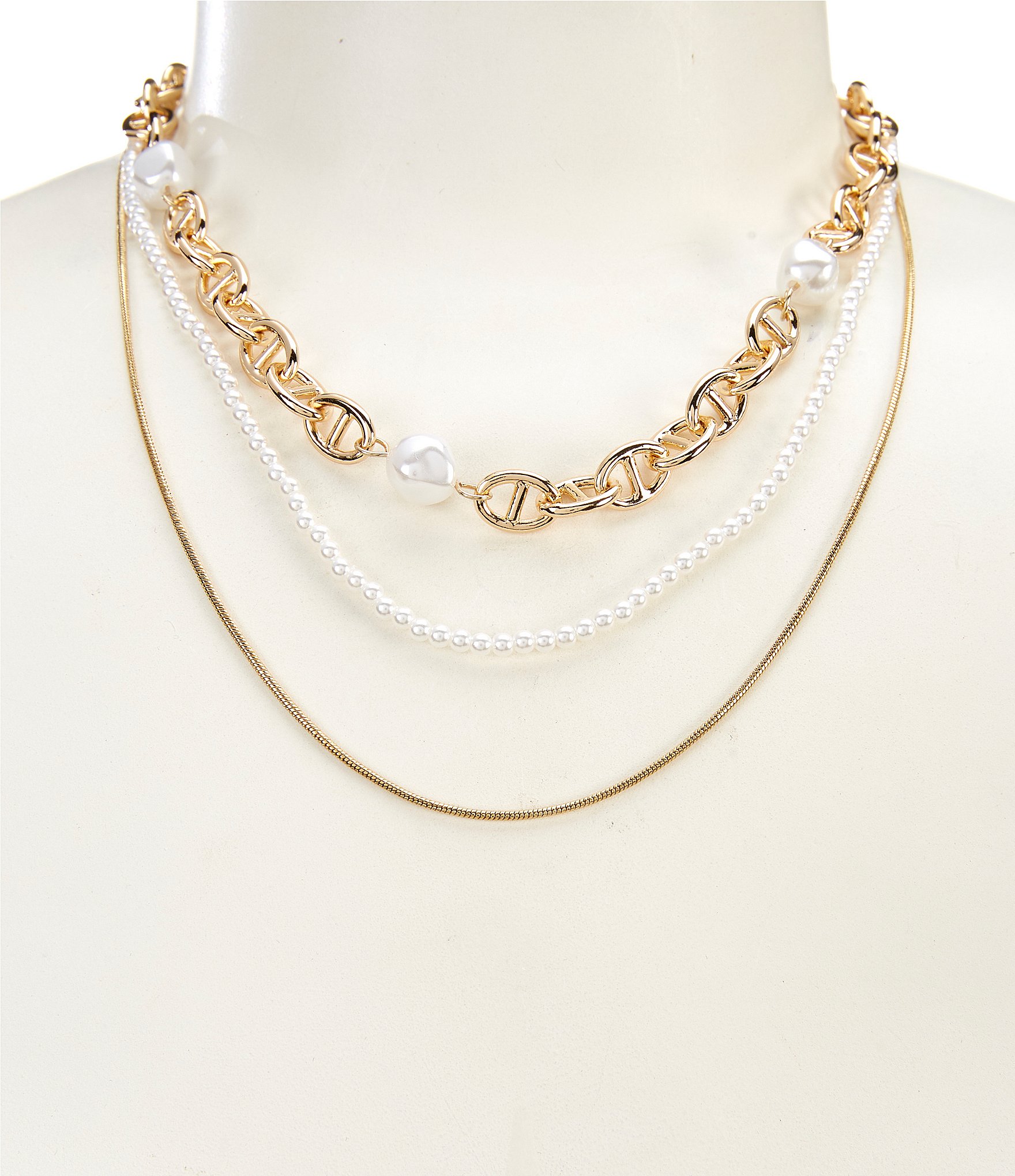 ★TATIANA☆Pearl Ball Chain Necklace Fringe Ball Chain Necklace – EPJ