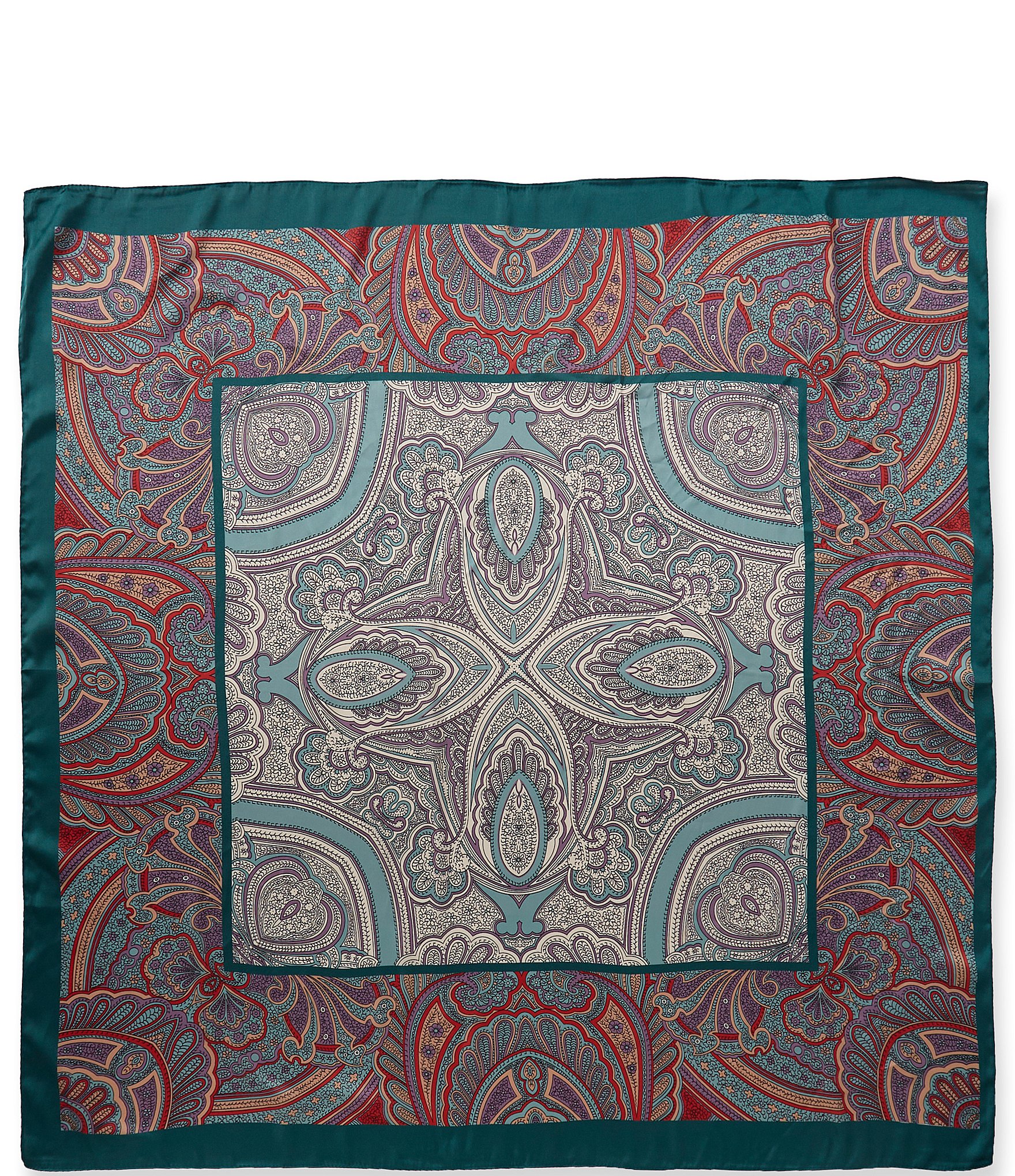 Natasha Accessories Paisley Print Square Scarf
