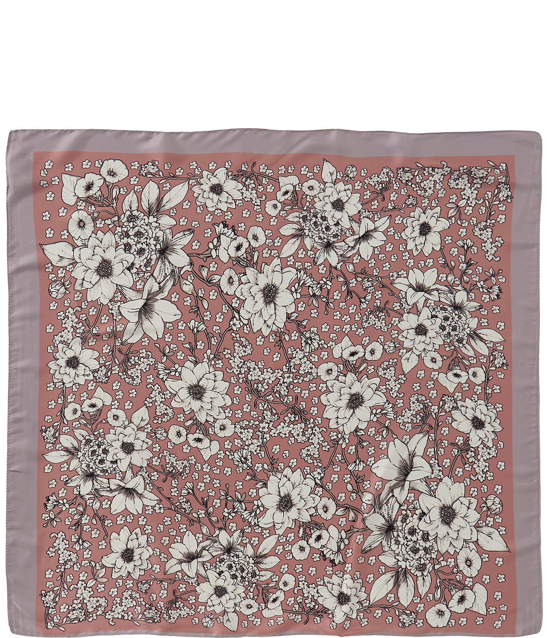 Natasha Accessories Poppy Print Square Scarf