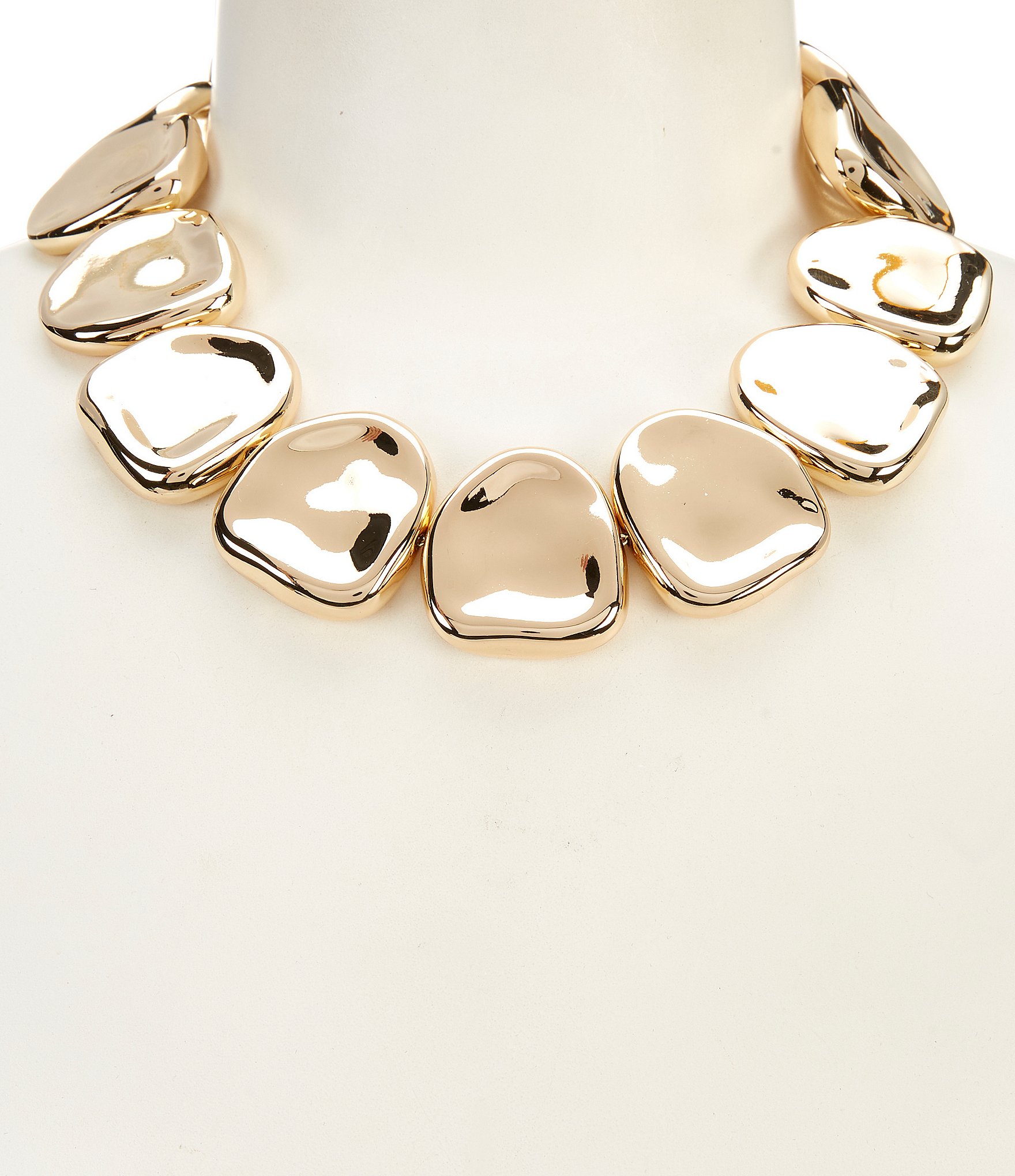 Natasha Accessories Step Stone Collar Necklace