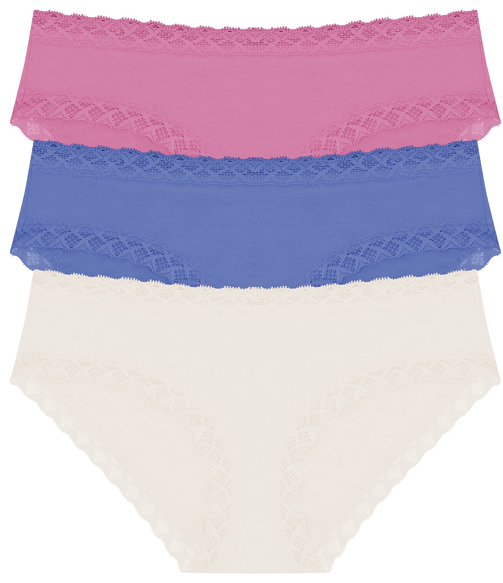 Natori Bliss Girl Lace Trim Brief Panty -Pack