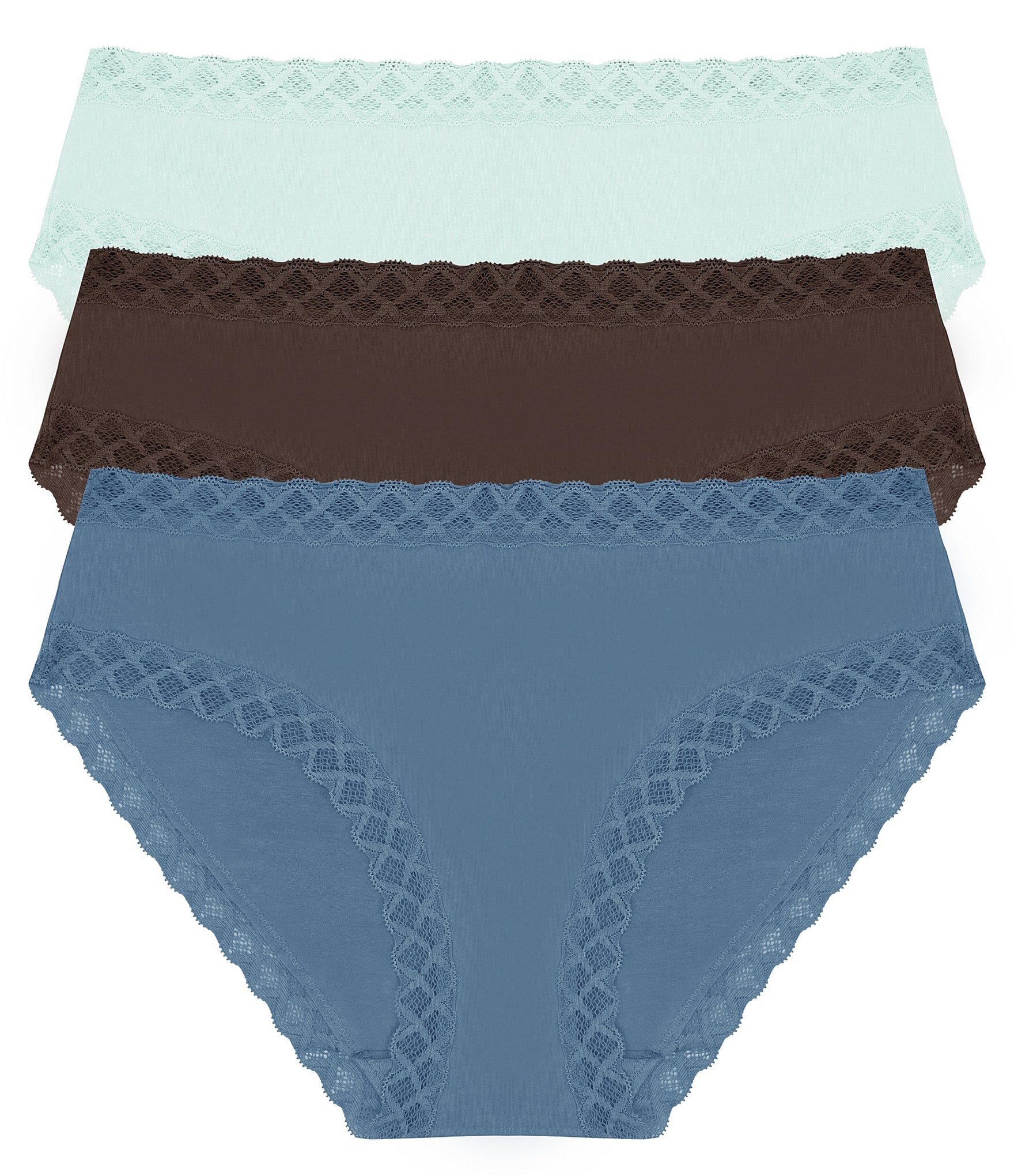 Natori Bliss Girl Lace Trim Brief Panty -Pack