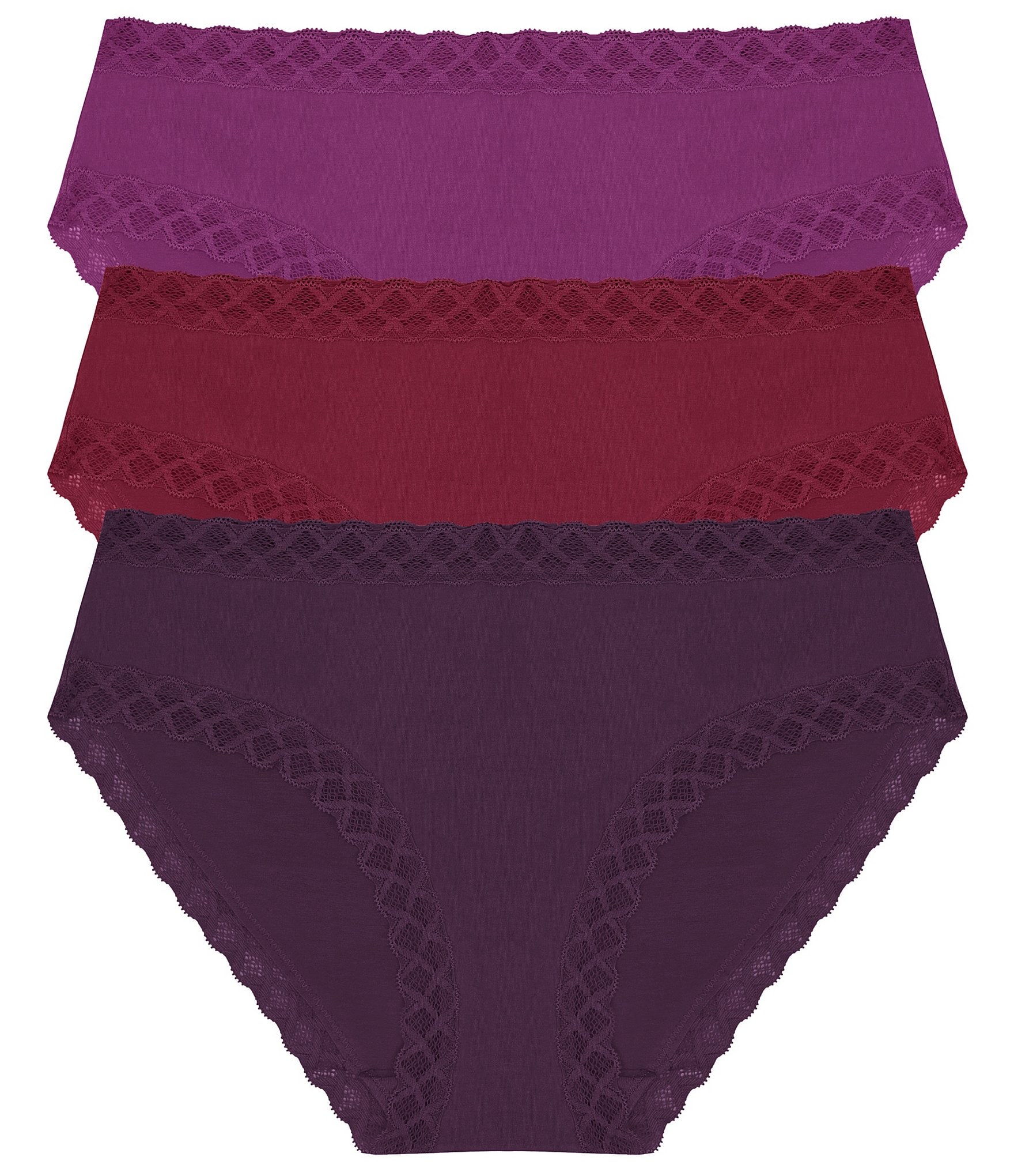 Natori Bliss Girl Lace Trim Brief Panty -Pack