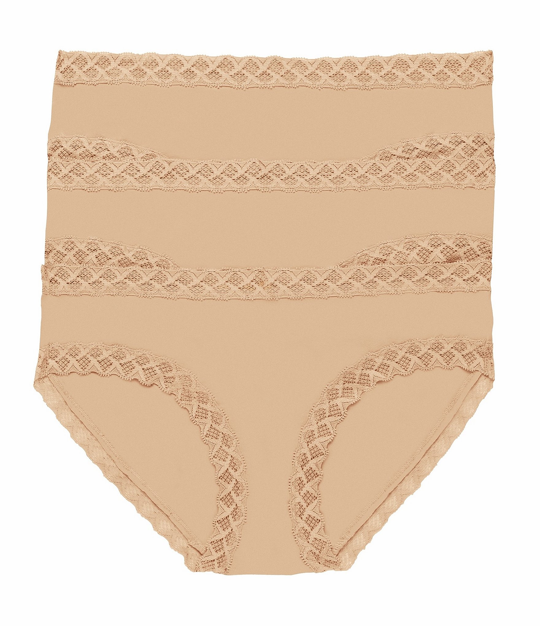 Natori Bliss Girl Lace Trim Brief Panty -Pack