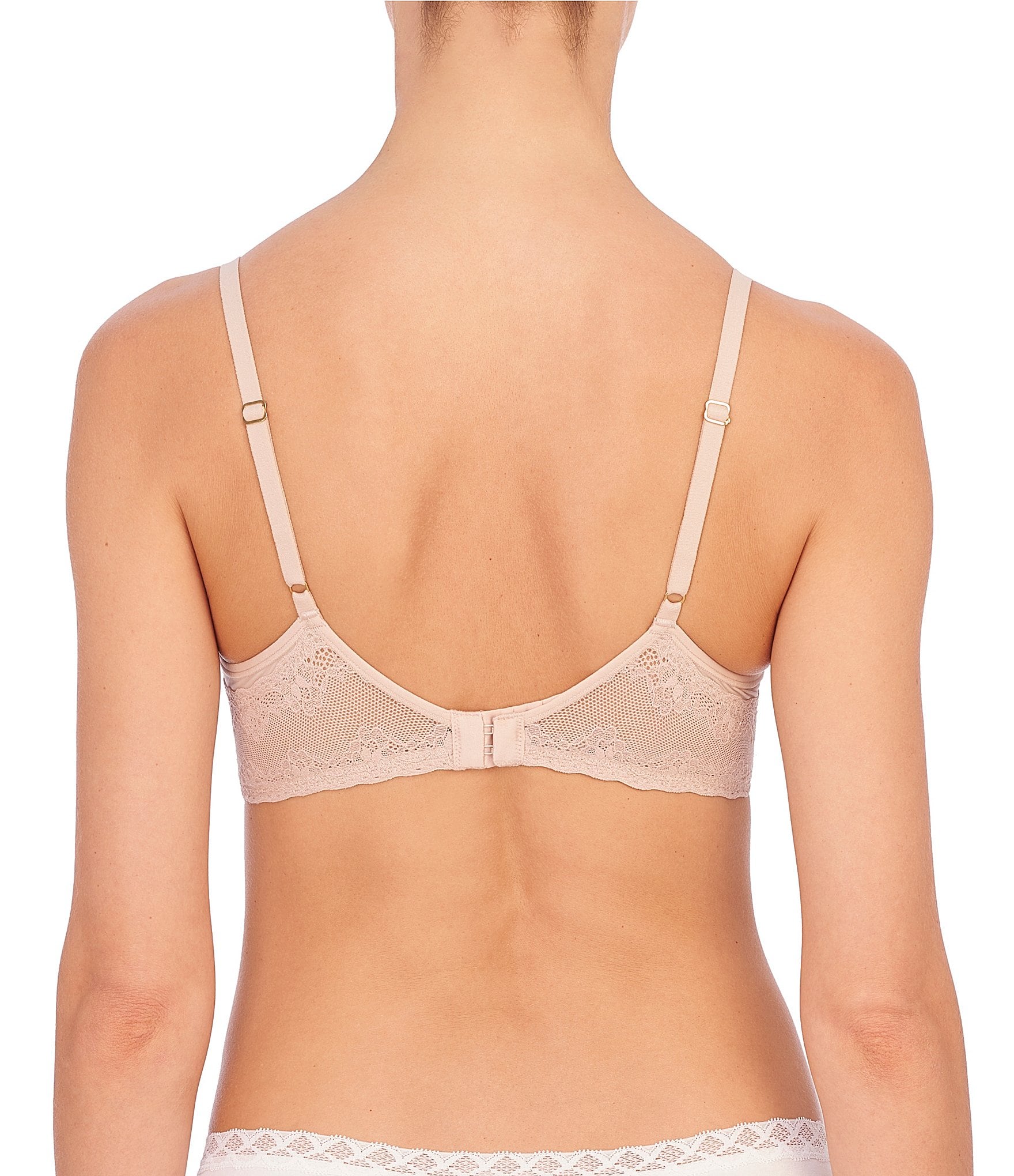 Natori Bliss Perfection Contour Underwire Lace Trim T-Shirt Bra