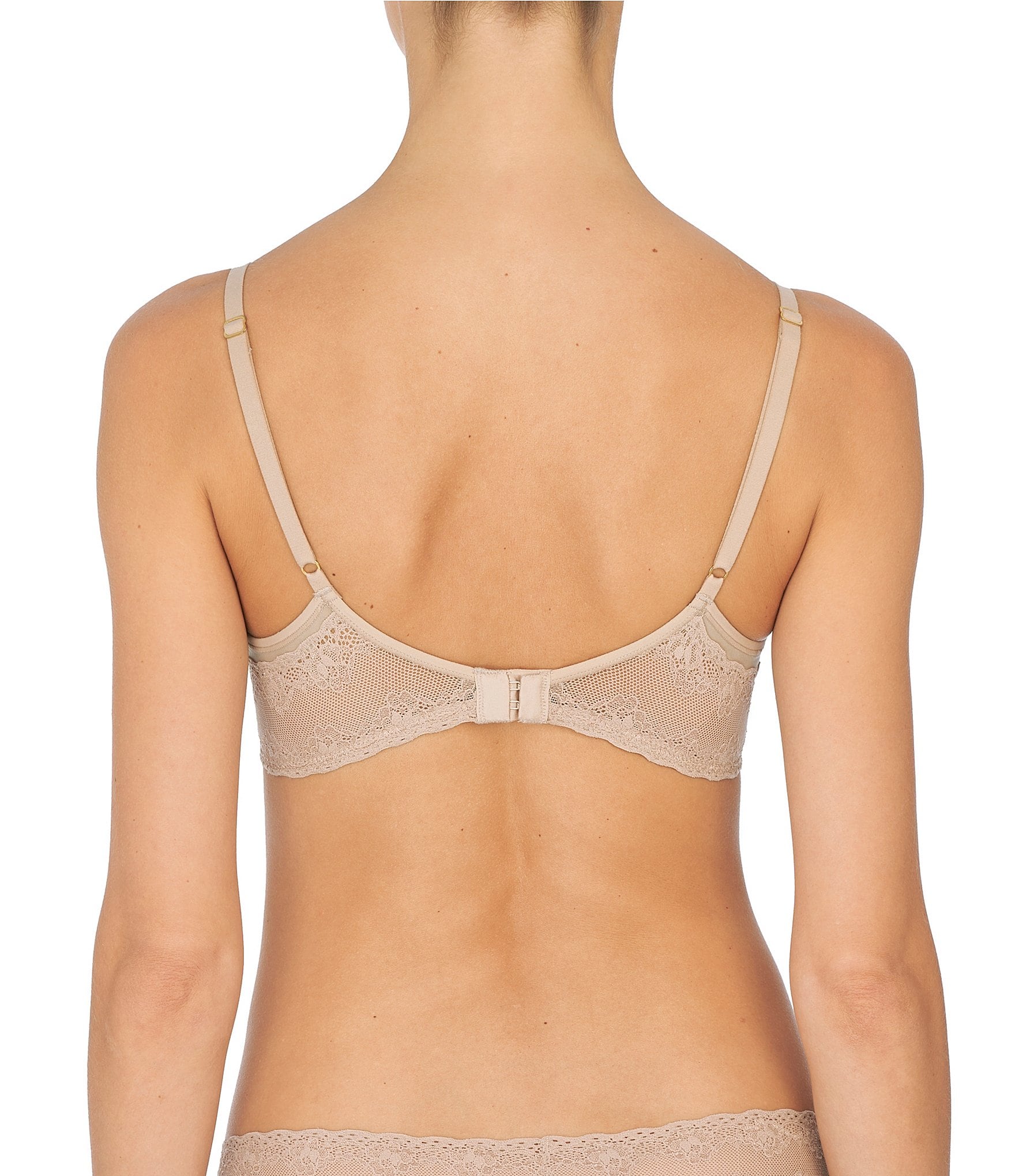 Natori Bliss Perfection Contour Underwire Lace Trim T-Shirt Bra