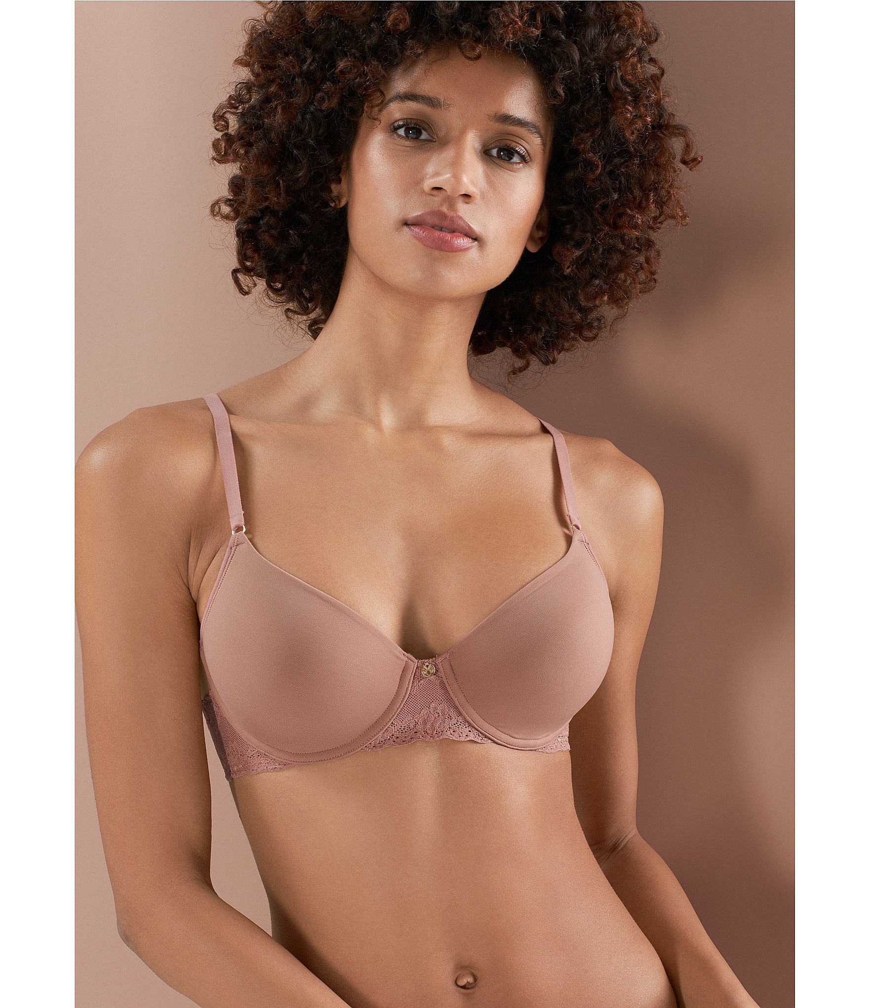 Natori Bliss Perfection Contour Underwire Lace Trim T-Shirt Bra