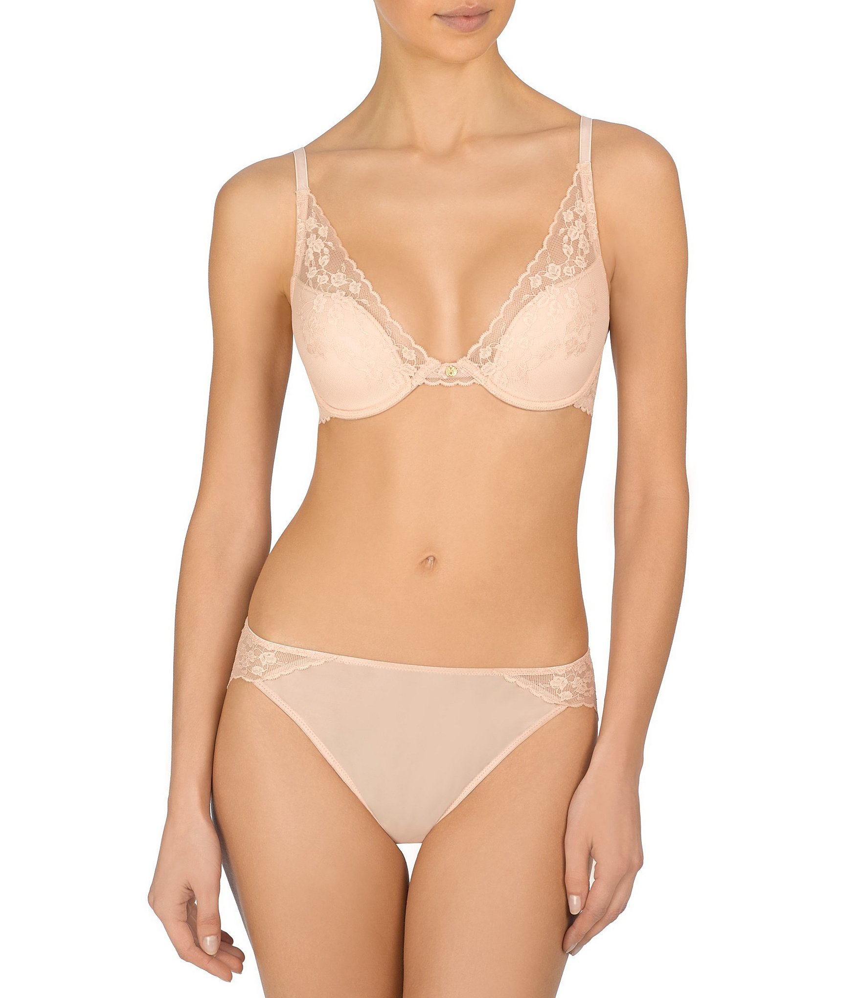 Natori Cherry Blossom Convertible Contour Underwire Bra