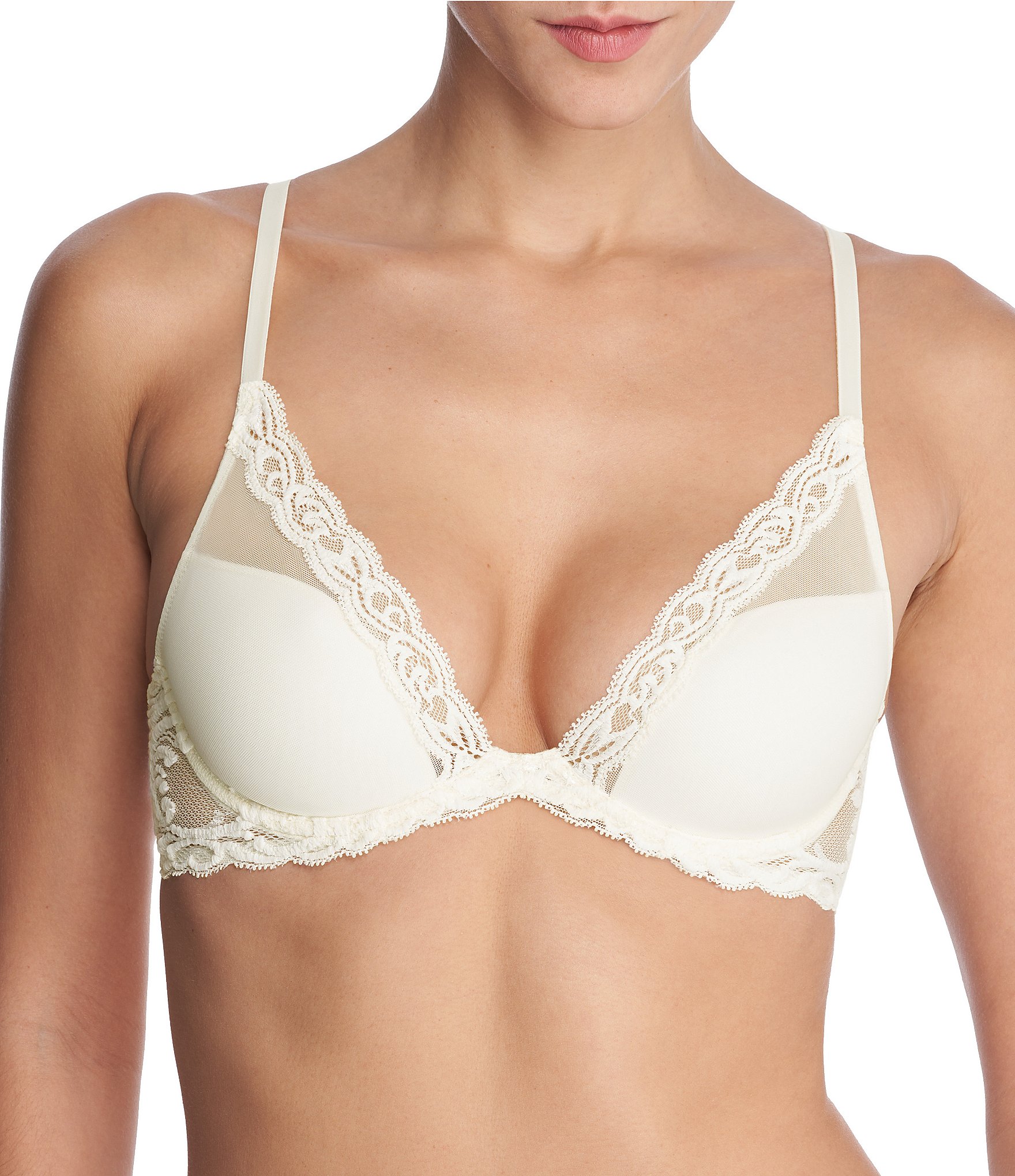 Natori Feathers Contour Dramatic Plunge T-Shirt Bra