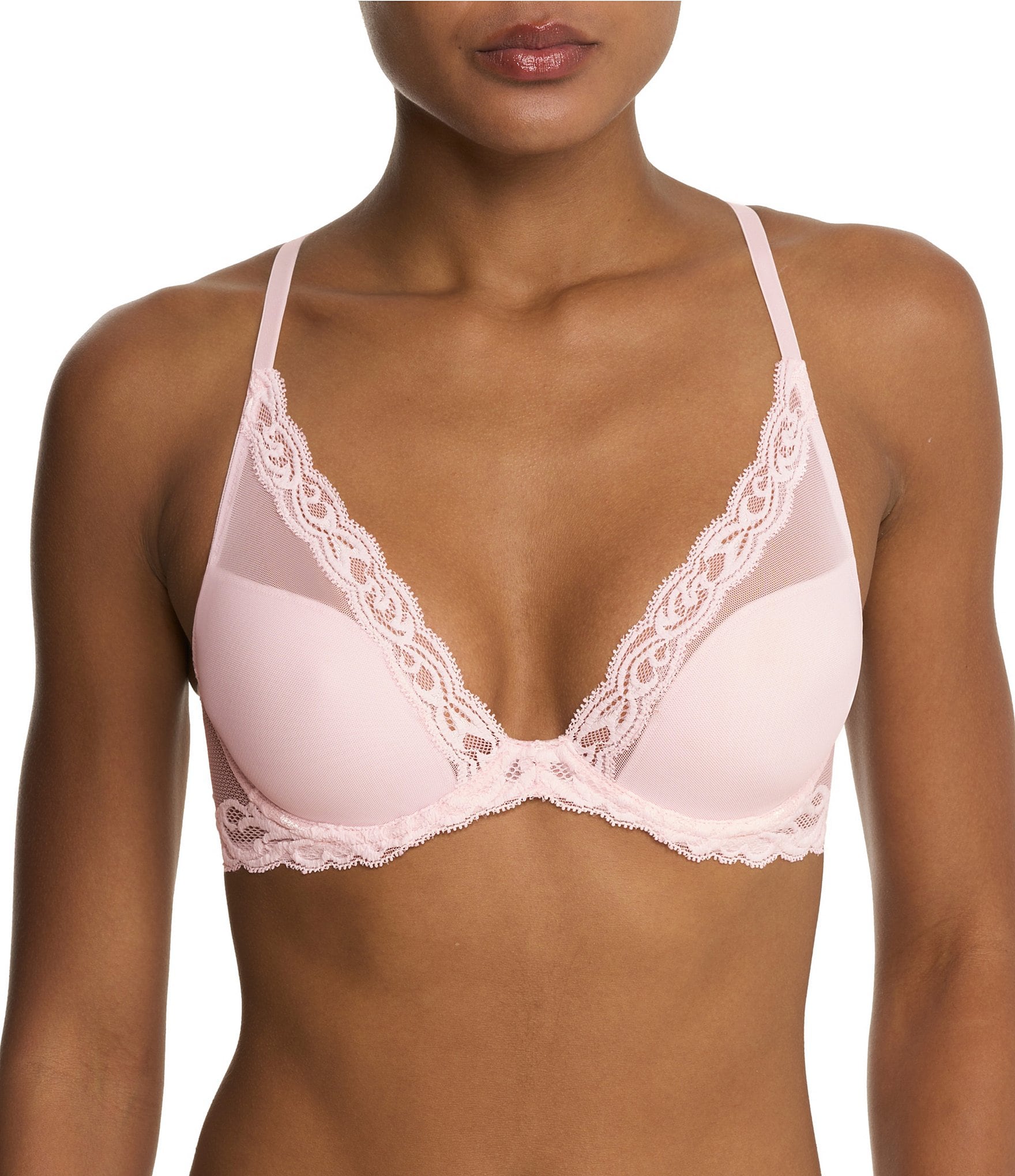 Natori Feathers Contour Dramatic Plunge T-Shirt Bra