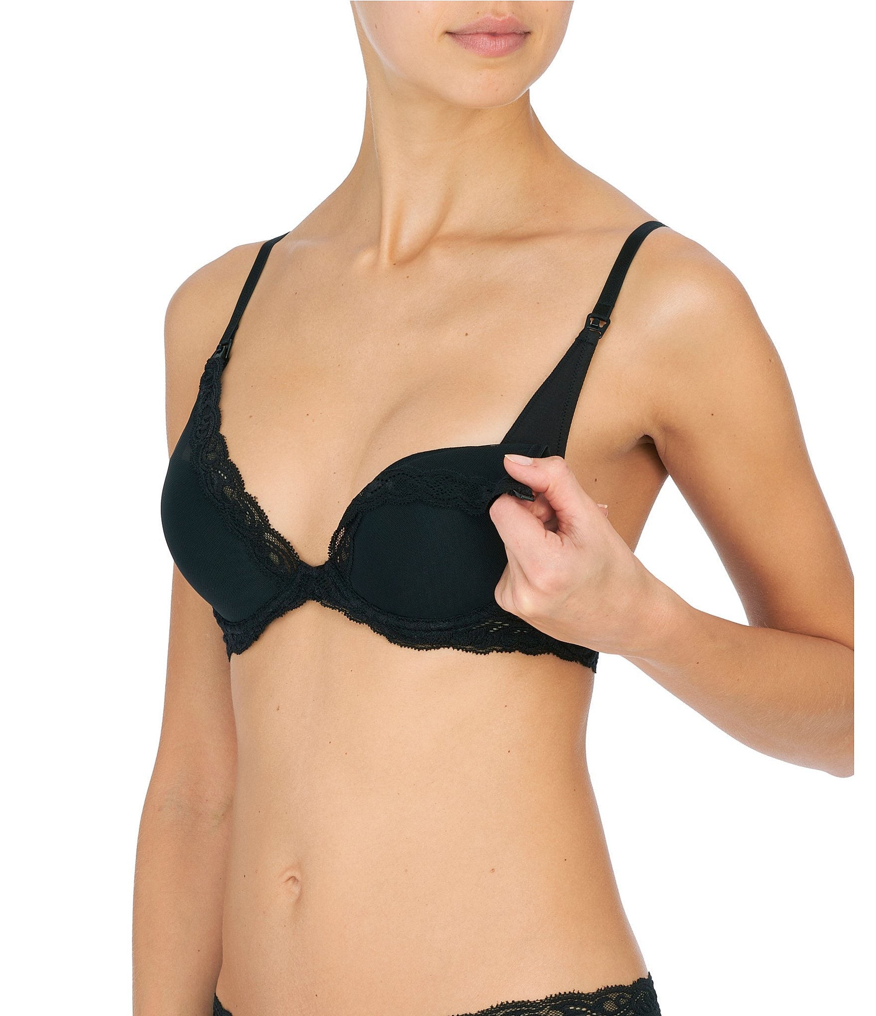 Natori Feathers Maternity Plunging Contour Bra