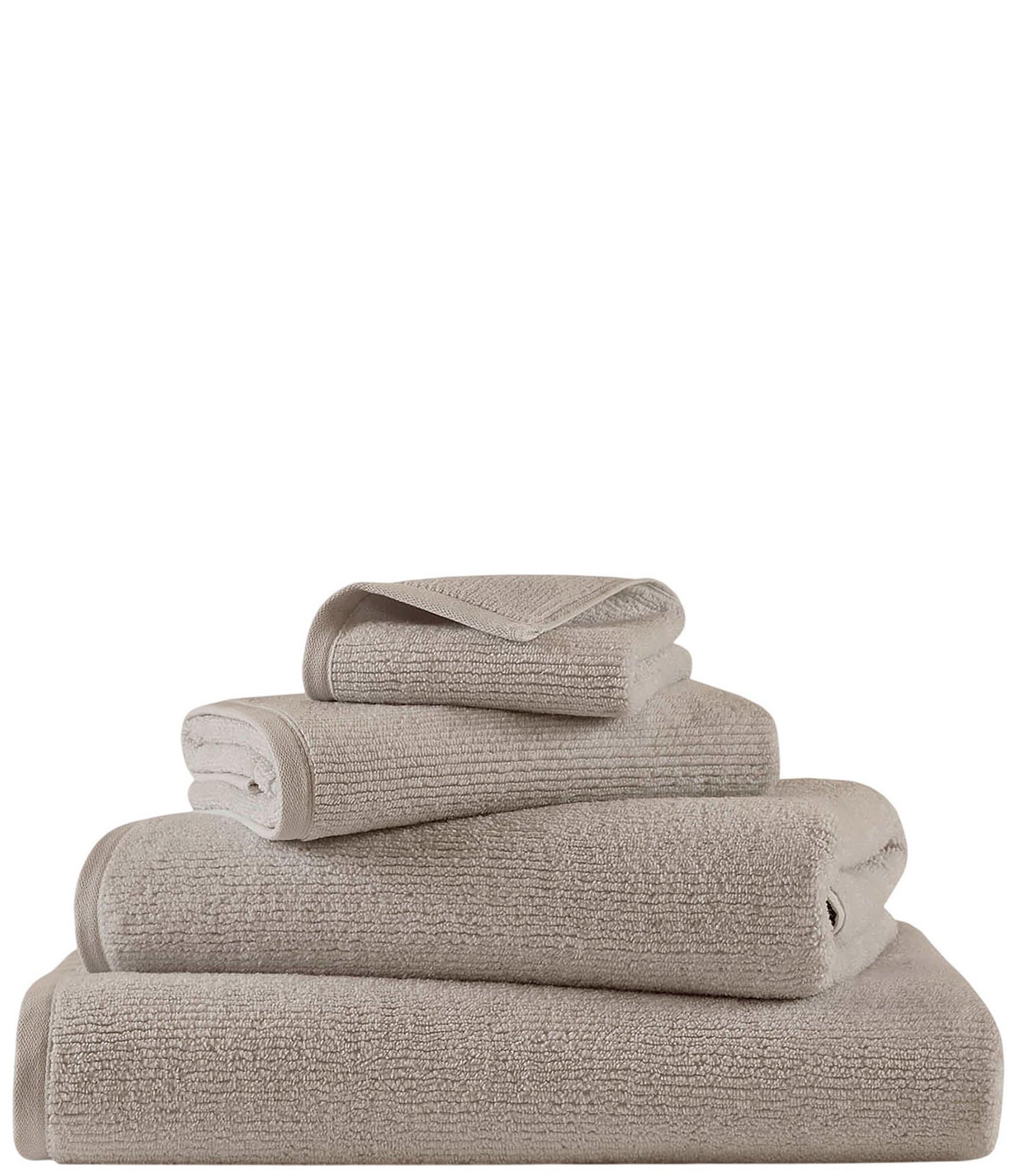 Natori Fine Rib Collection Zero Twist Cotton Bath Towels