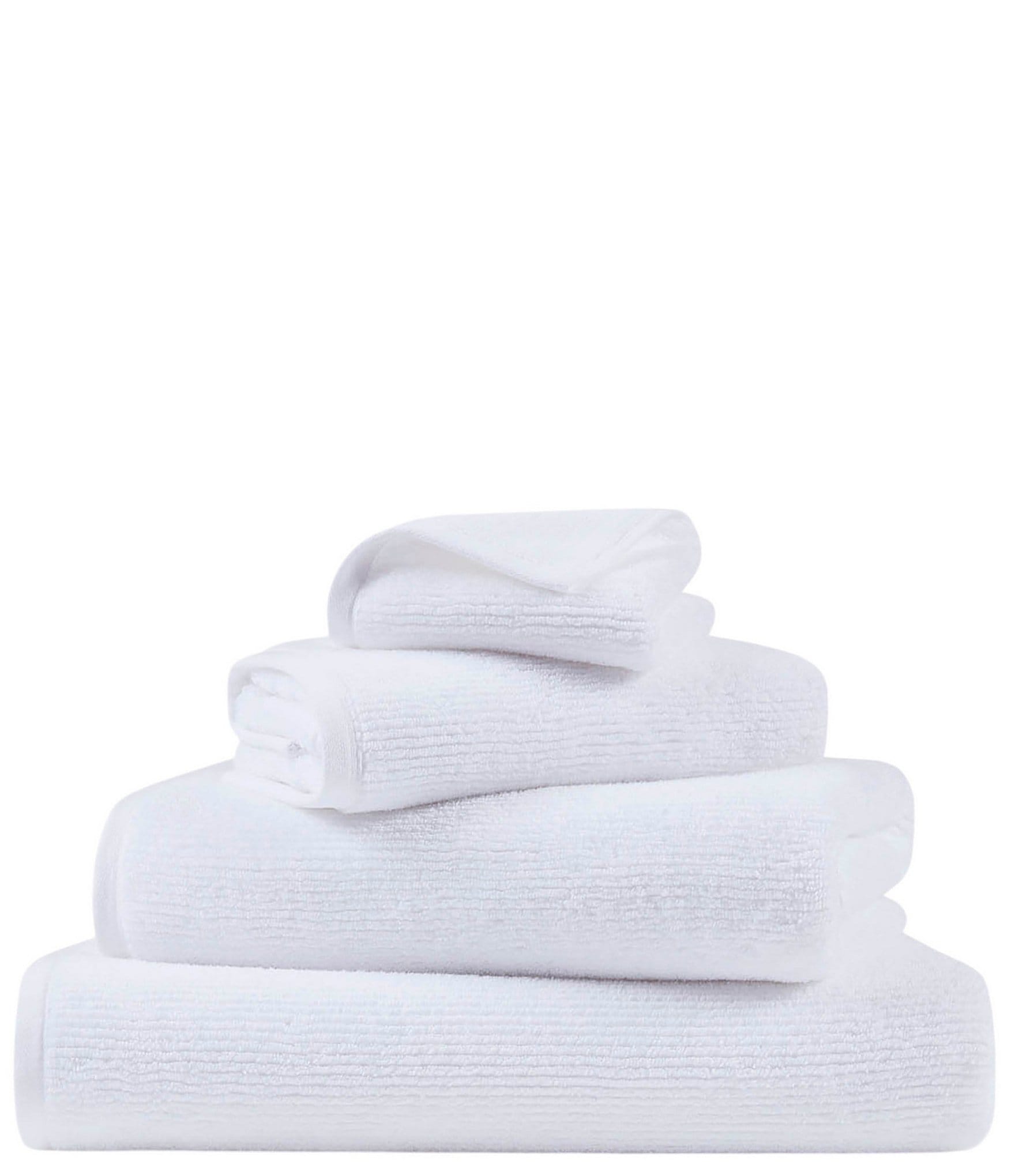 Natori Fine Rib Collection Zero Twist Cotton Bath Towels