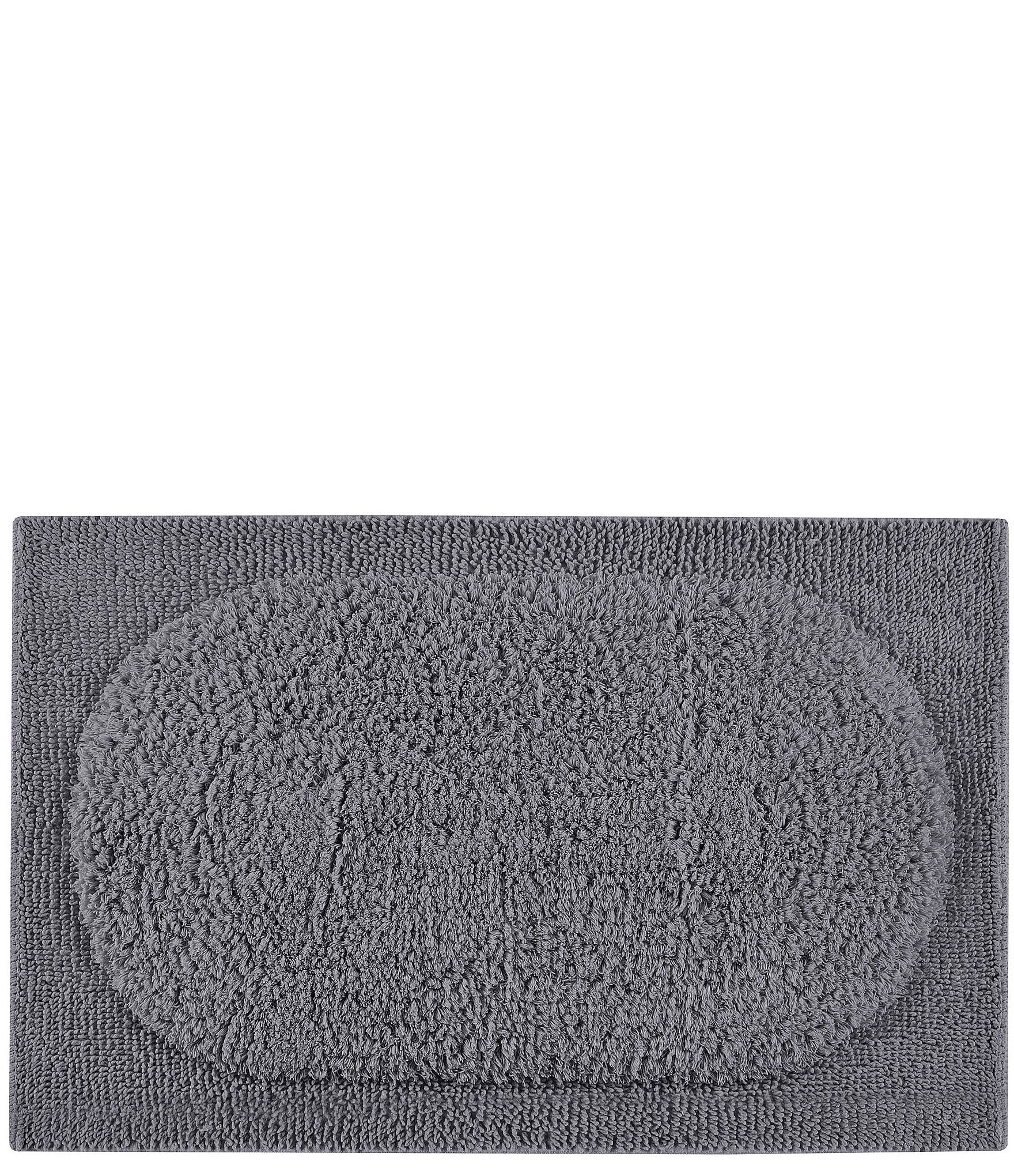 Natori Infinity Collection Cotton Woven Border Bath Rug