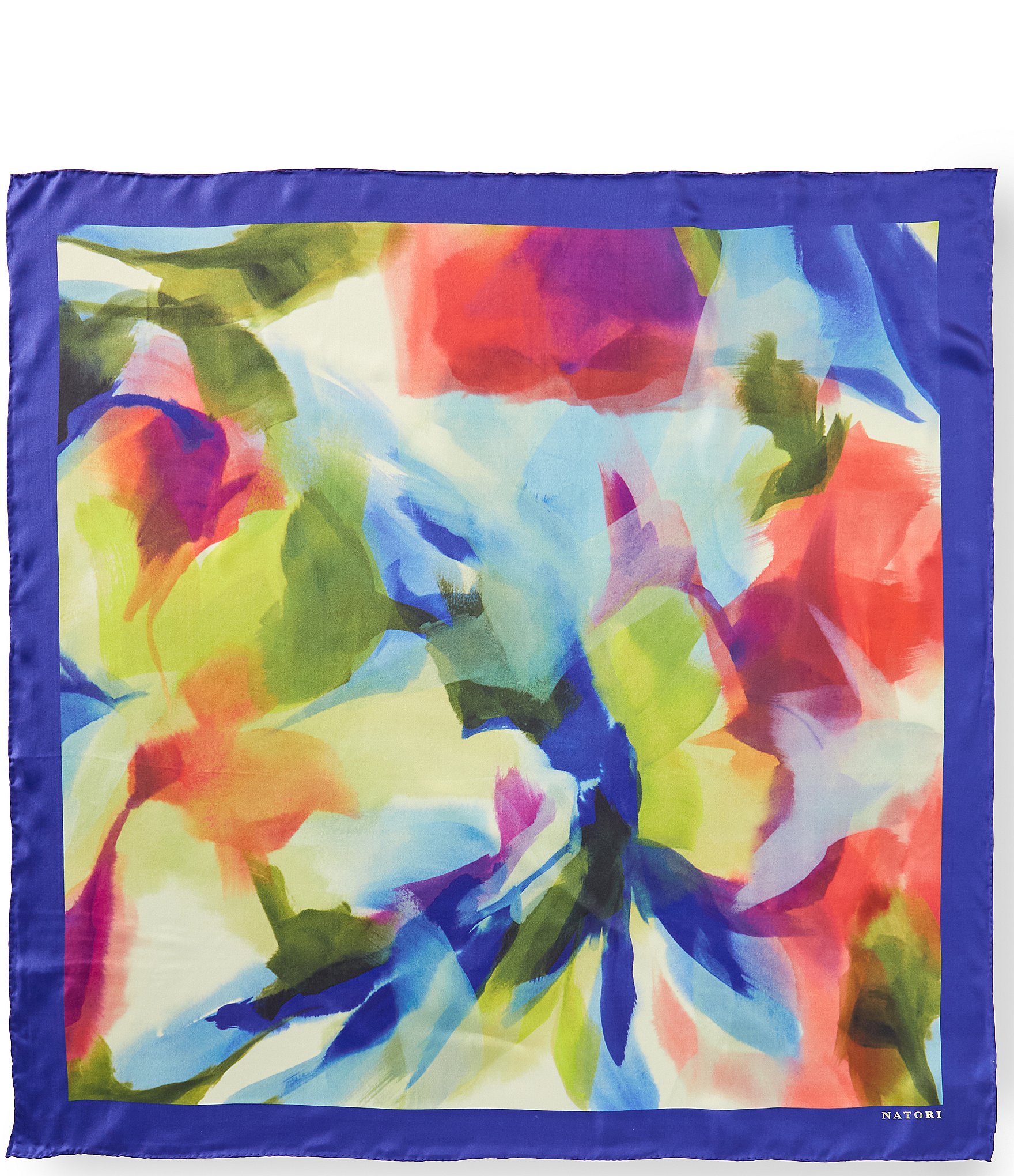 Natori Kumo Print Silk Square Scarf