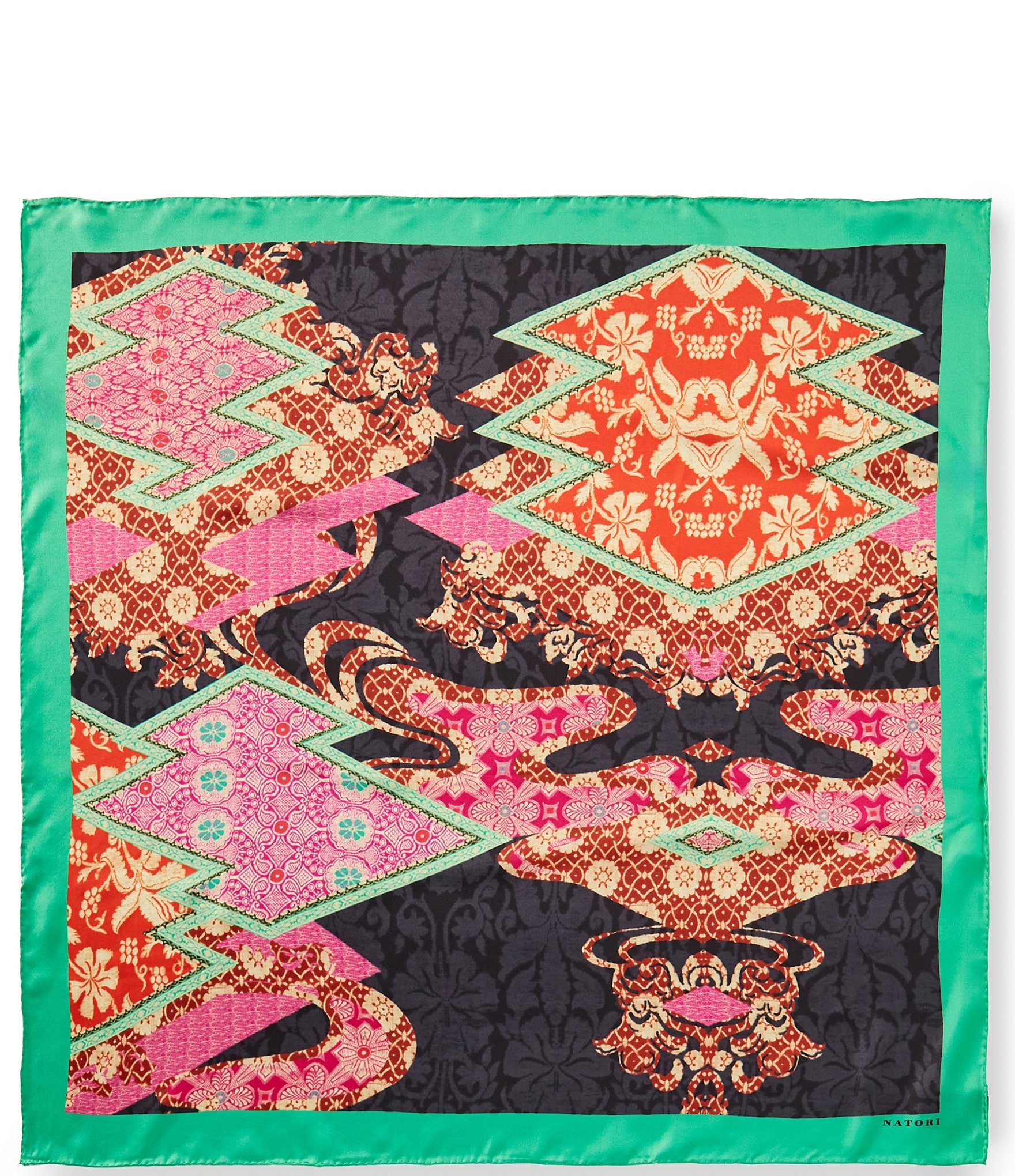 Natori Mikado Print Silk Square Scarf