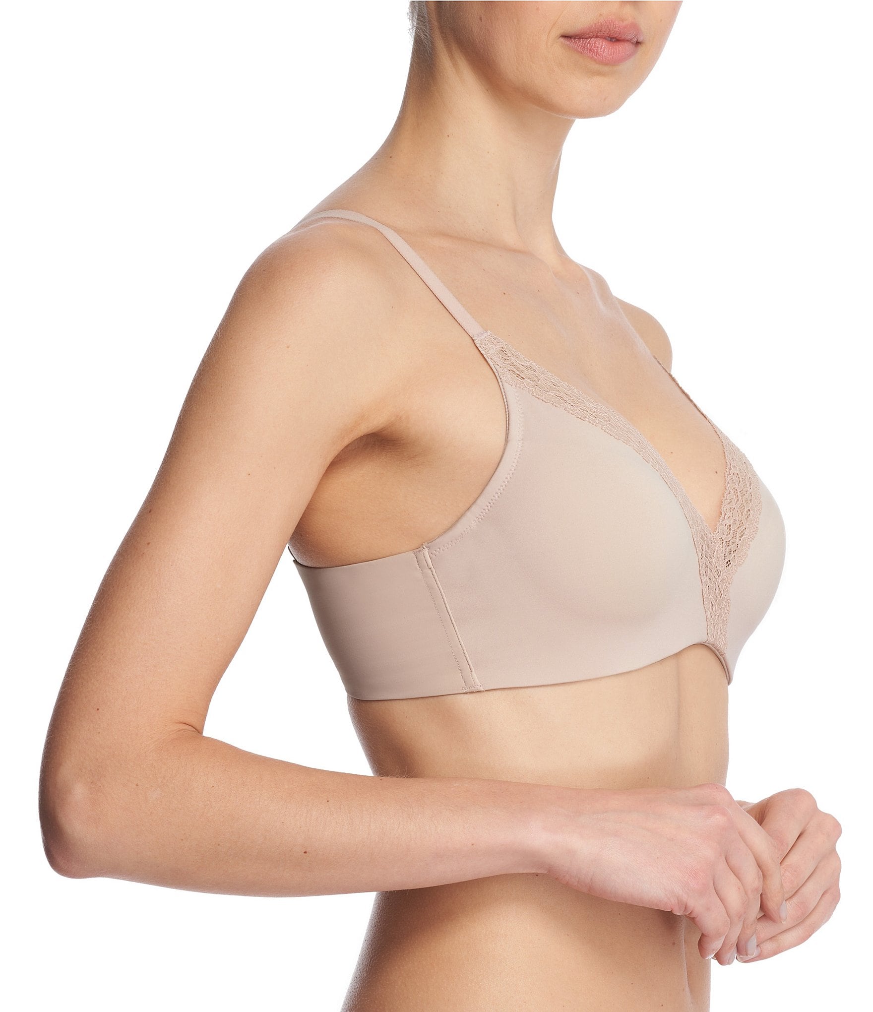 Natori Simply Lace Contour Plunge Underwire Bra