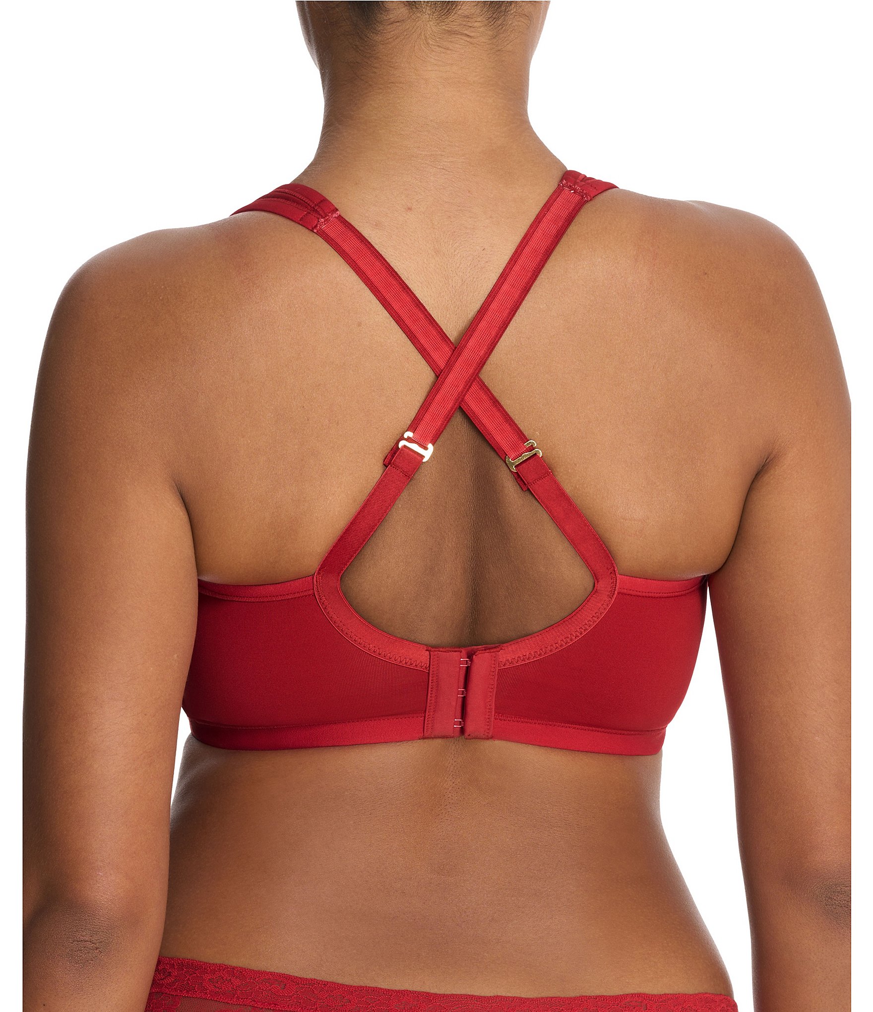 Natori Yogi Seamless Convertible U-Back to Racerback Full-Busted Contour Underwire Sports Bra