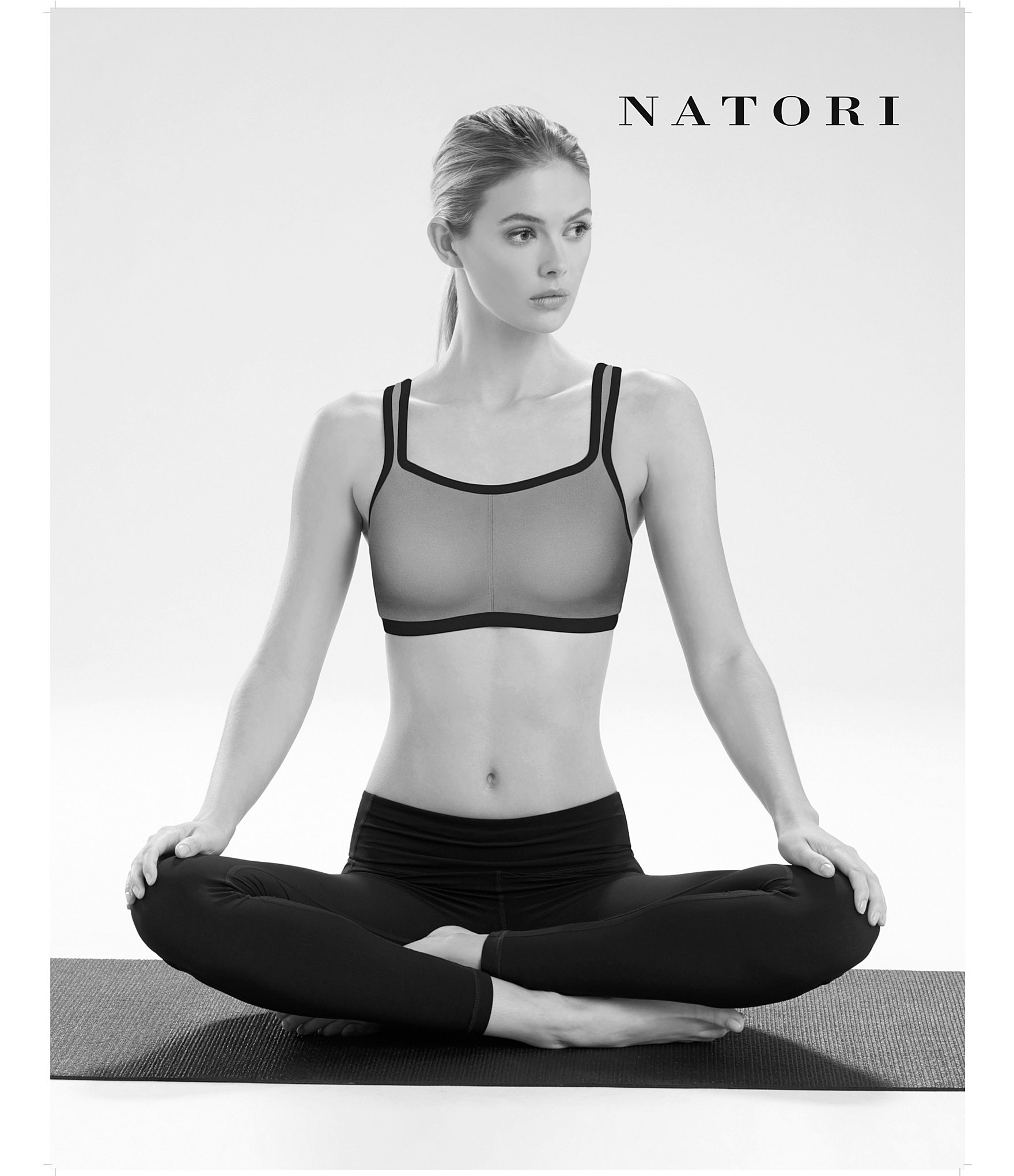 Natori Yogi Seamless Convertible U-Back to Racerback Full-Busted Contour Underwire Sports Bra