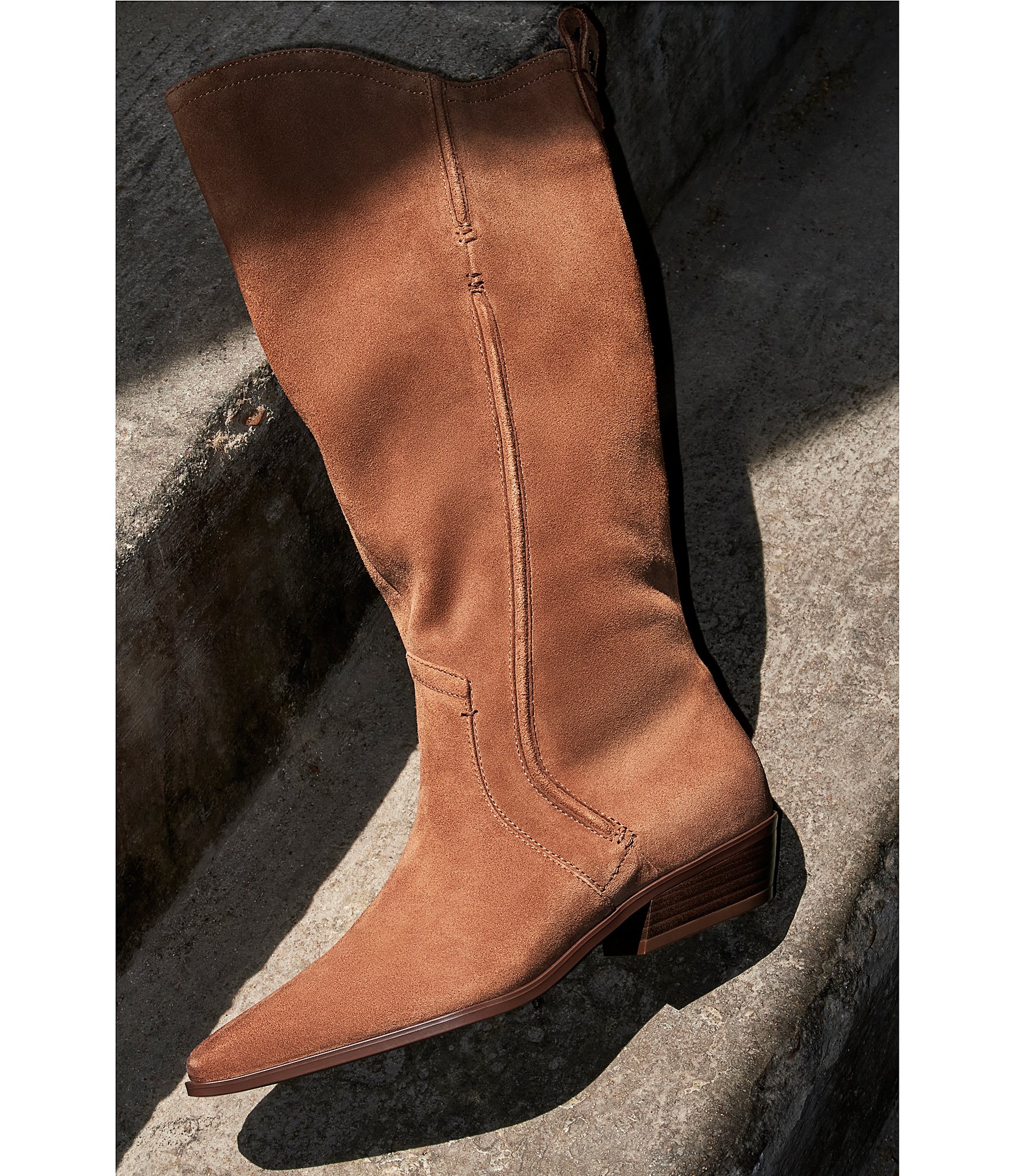 Naturalizer 27 EDIT Brooke Suede Tall Western Boots