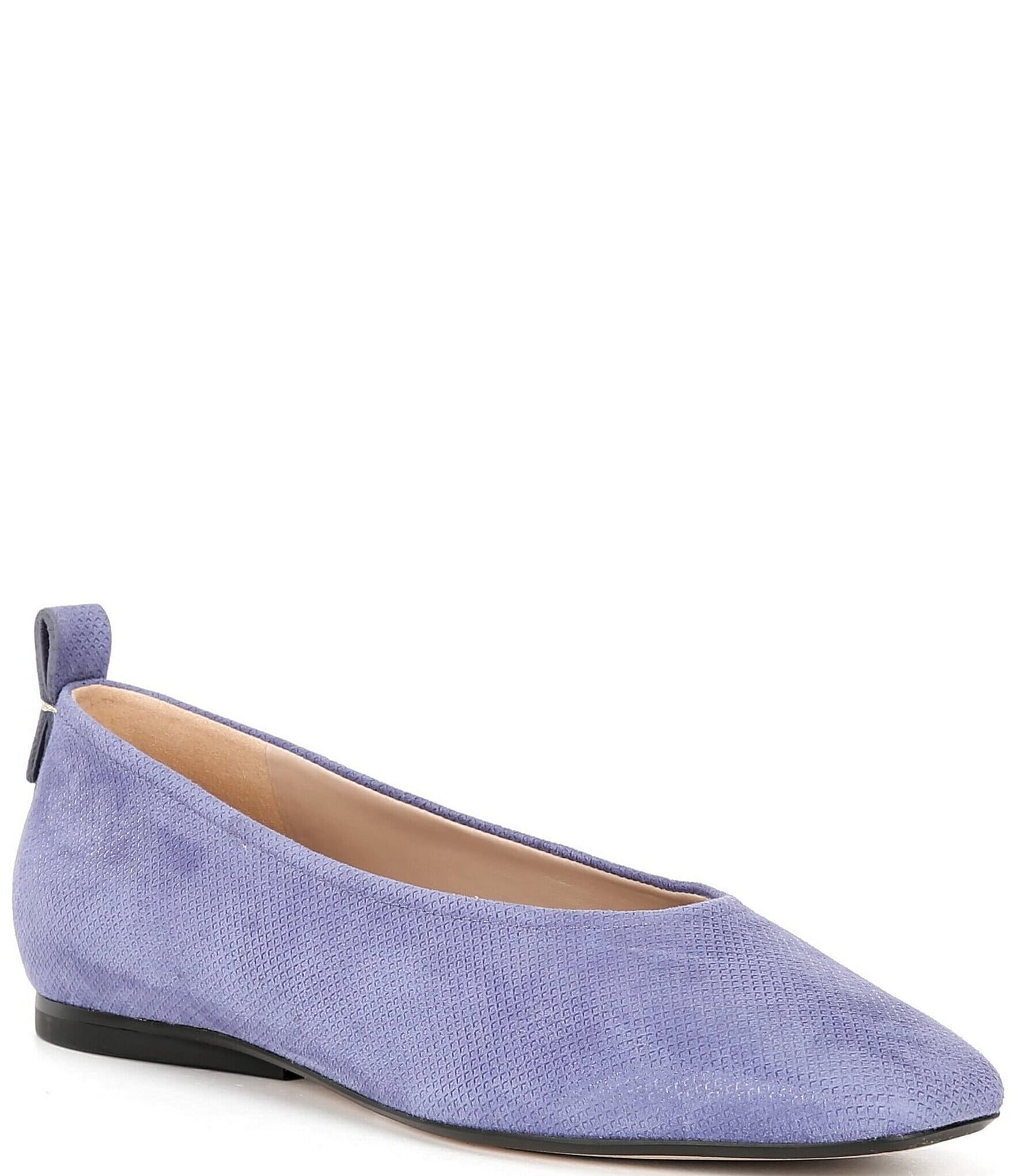 Naturalizer 27 EDIT Carla Suede Square Toe Casual Ballet