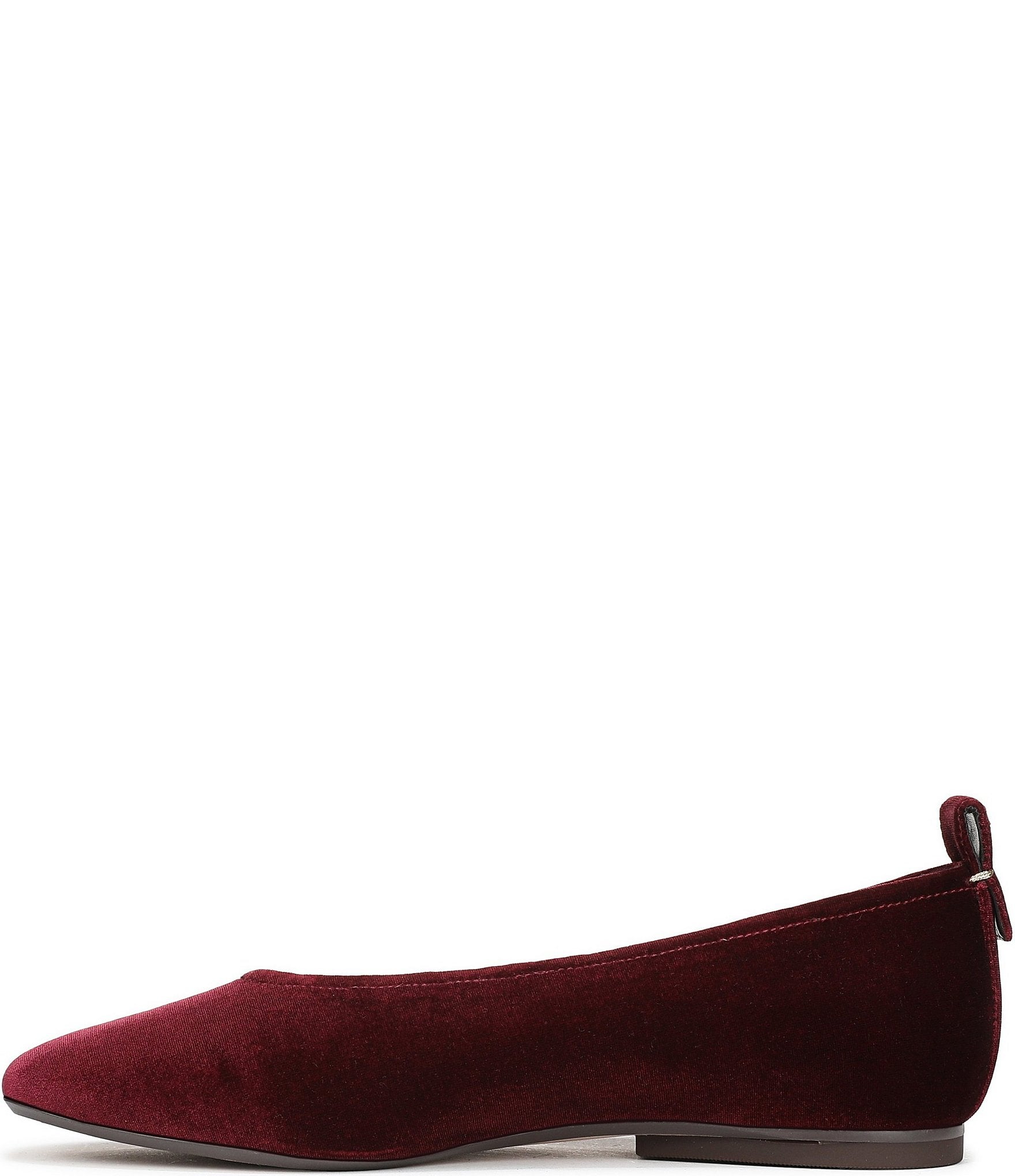 Naturalizer 27 Edit Carla Velvet Square Toe Ballet Flats