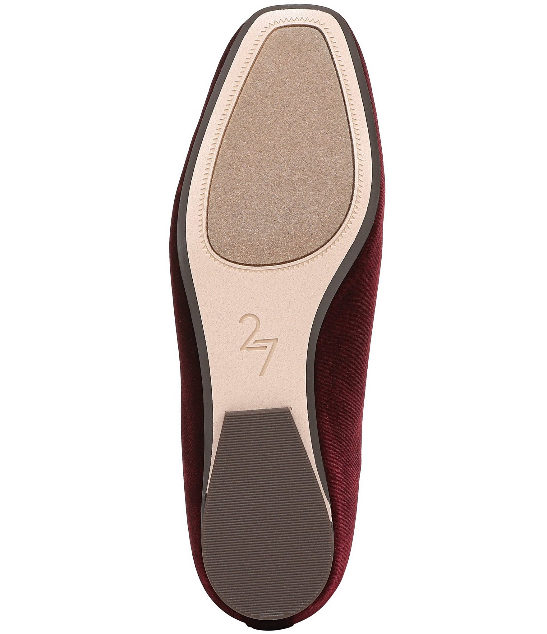 Naturalizer 27 Edit Carla Velvet Square Toe Ballet Flats