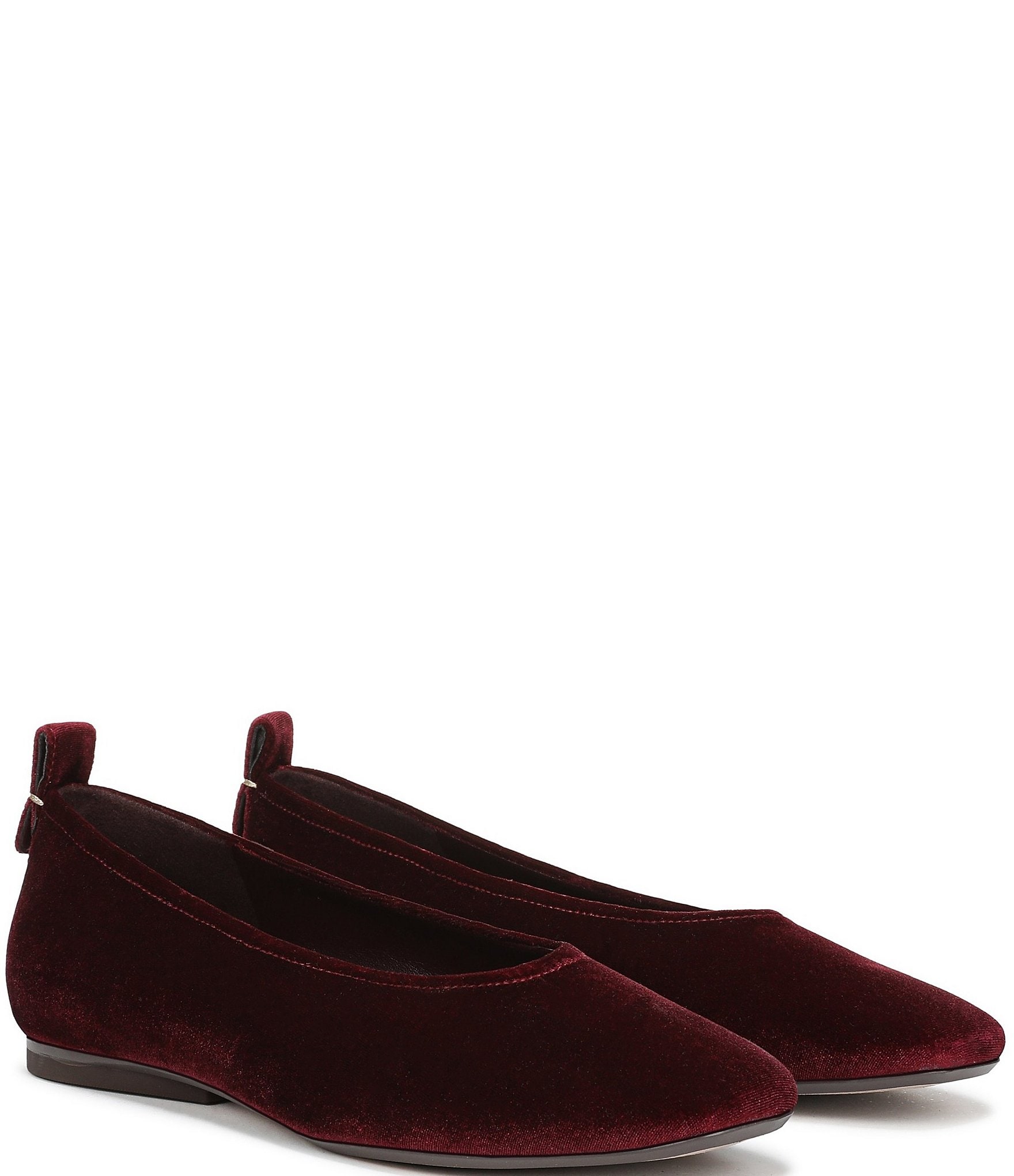Naturalizer 27 Edit Carla Velvet Square Toe Ballet Flats