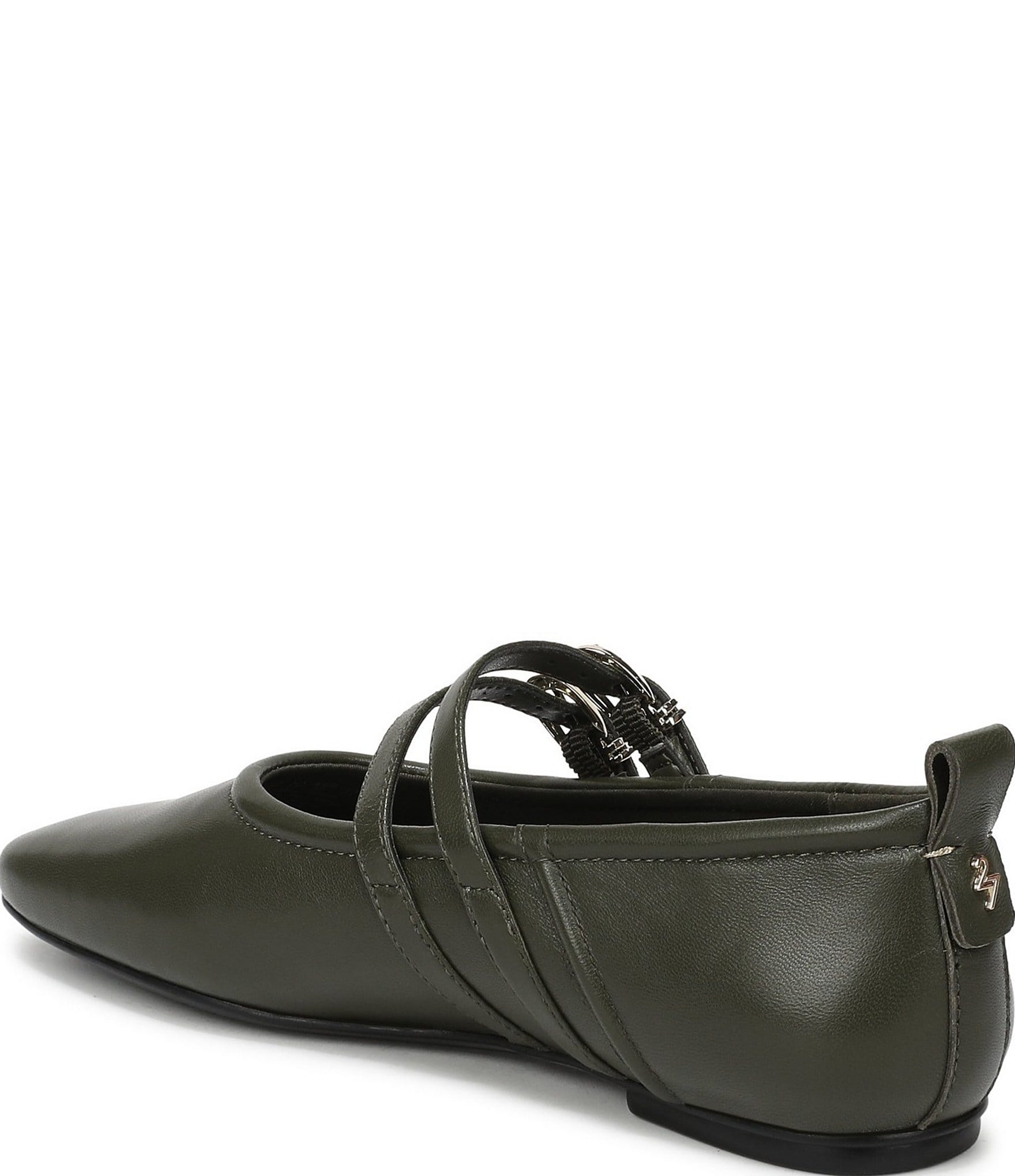 Naturalizer 27 EDIT Dawn Leather Square Toe Mary Jane Flats