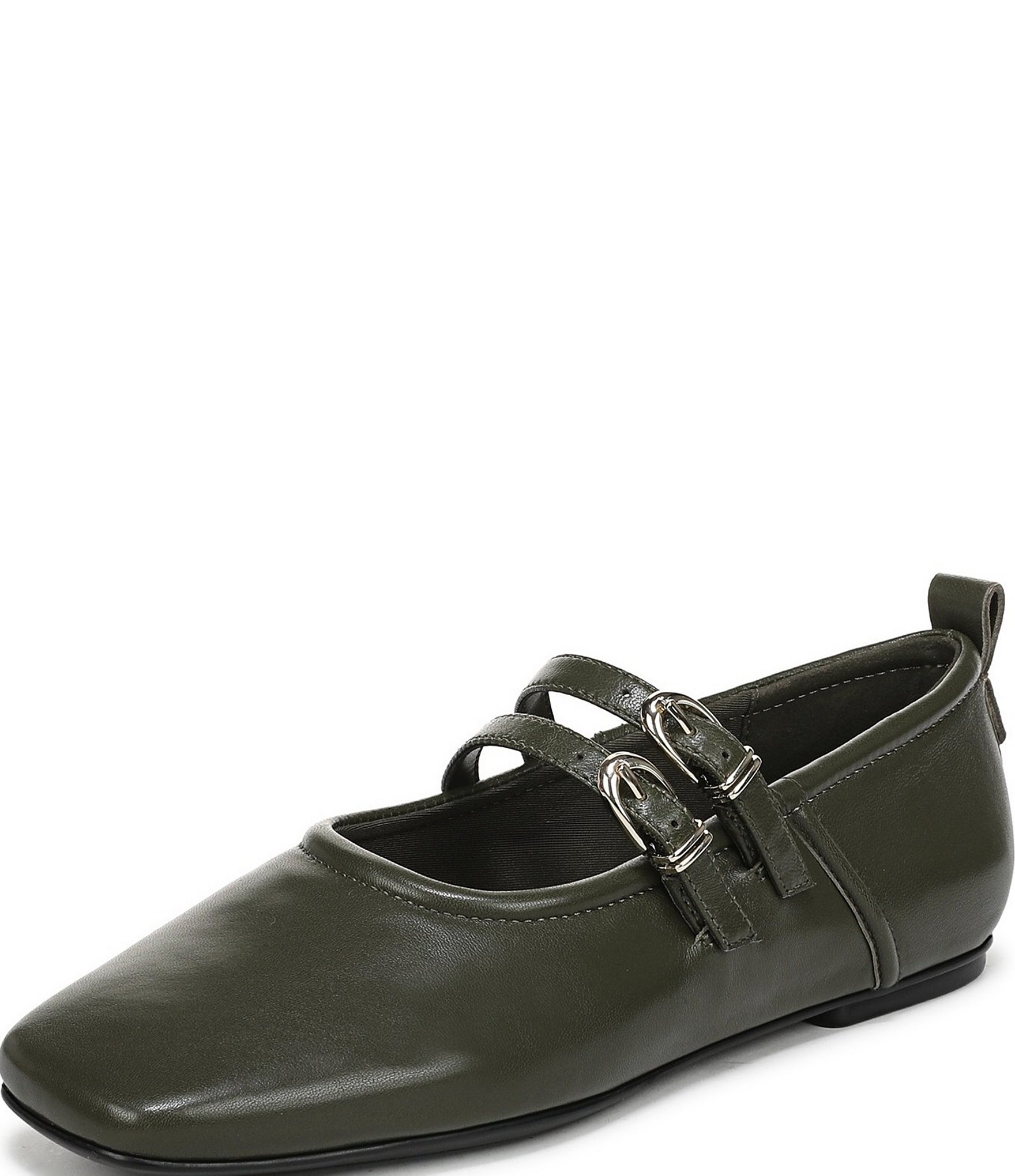 Naturalizer 27 EDIT Dawn Leather Square Toe Mary Jane Flats