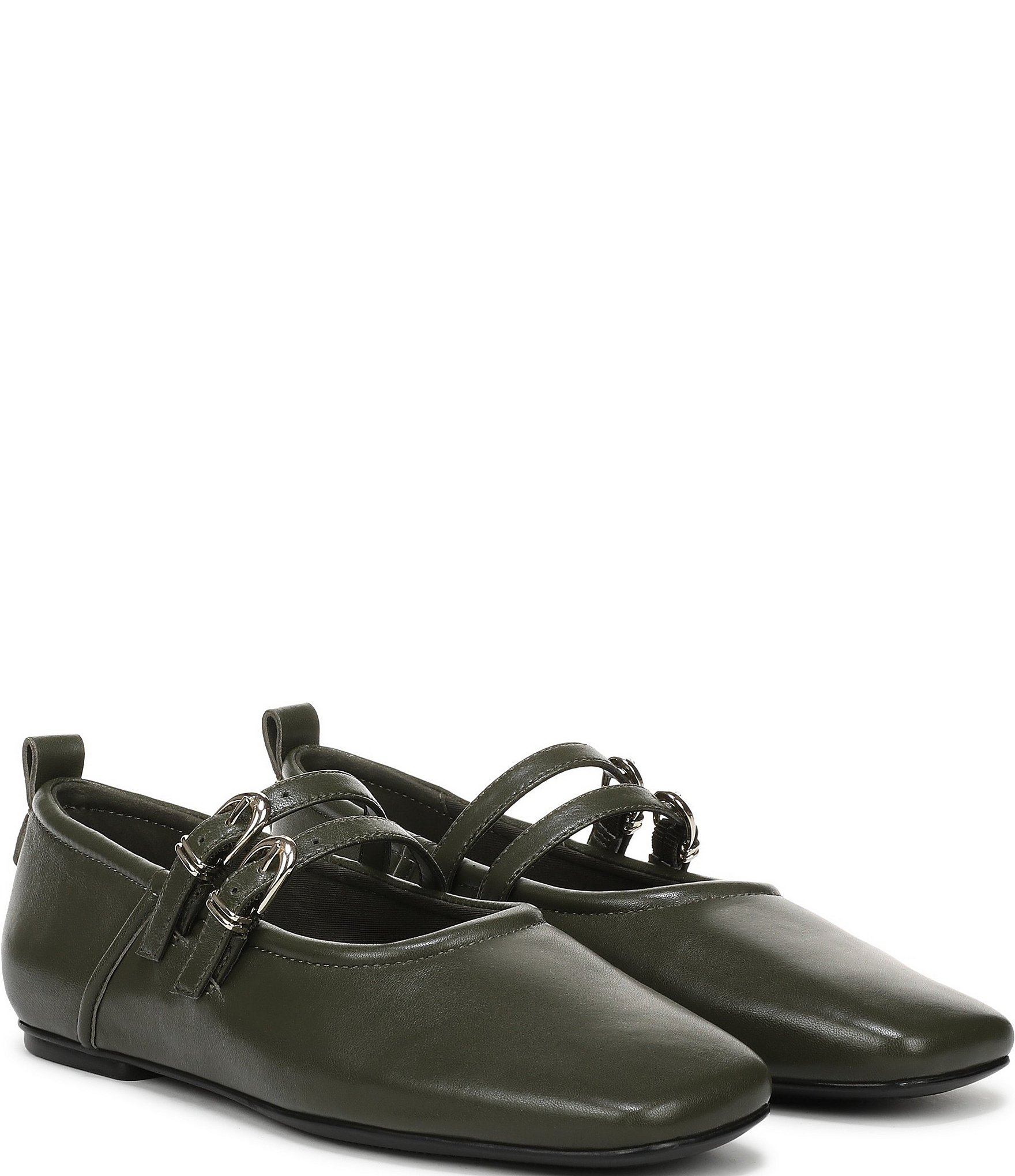 Naturalizer 27 EDIT Dawn Leather Square Toe Mary Jane Flats