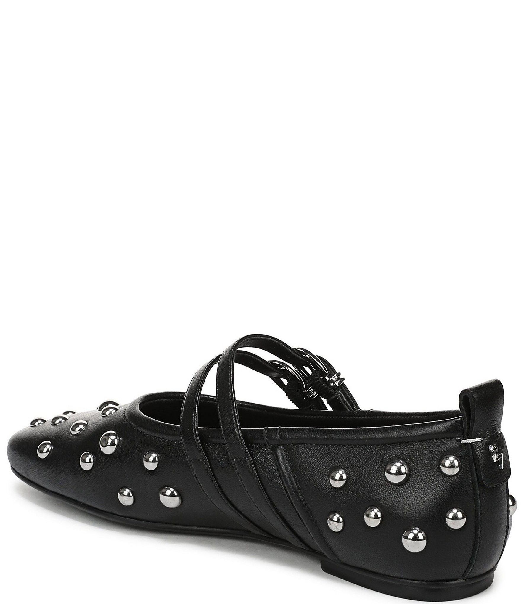 Naturalizer 27 EDIT Dawn Studded Leather Square Toe Mary Jane Flats