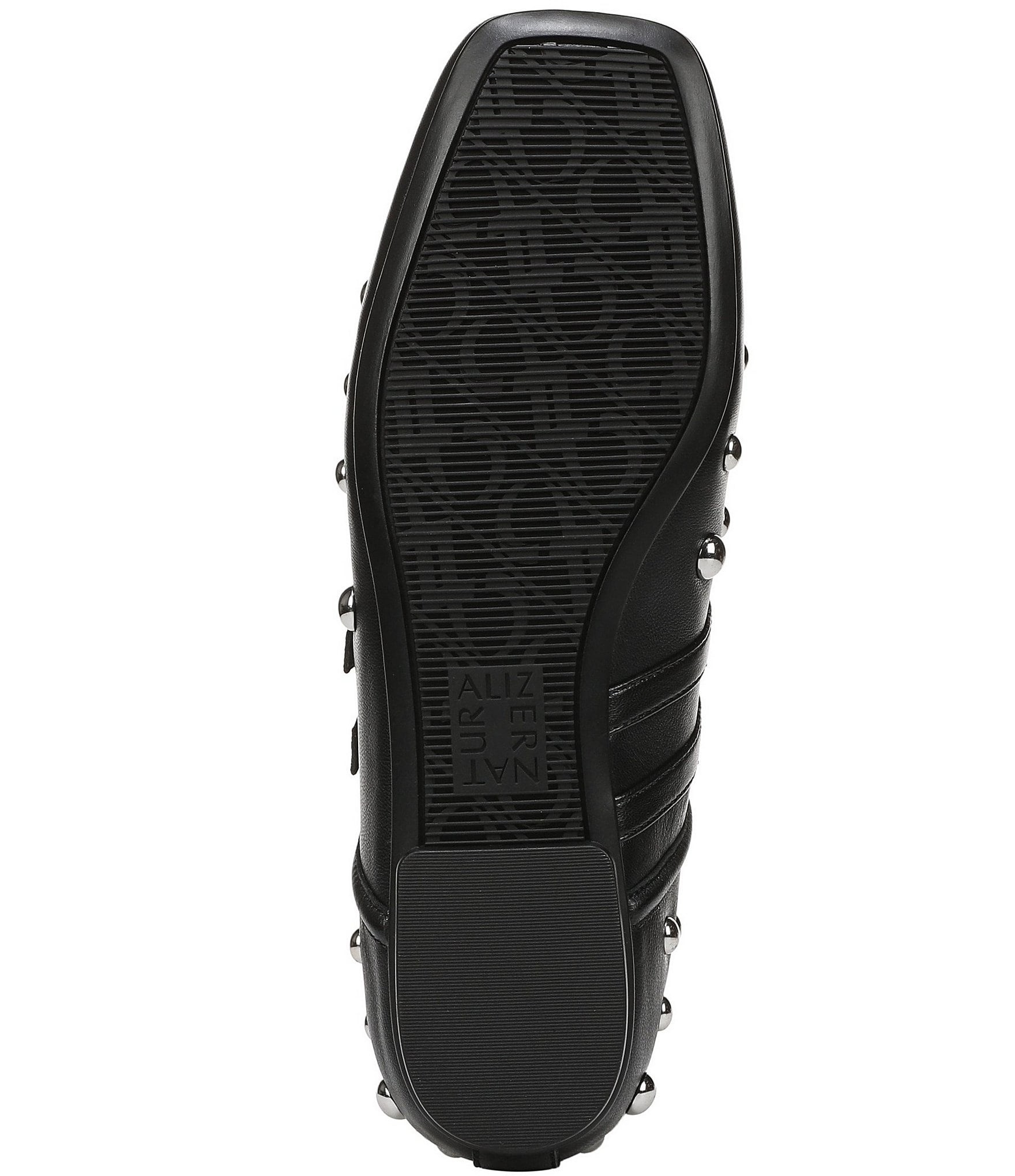 Naturalizer 27 EDIT Dawn Studded Leather Square Toe Mary Jane Flats