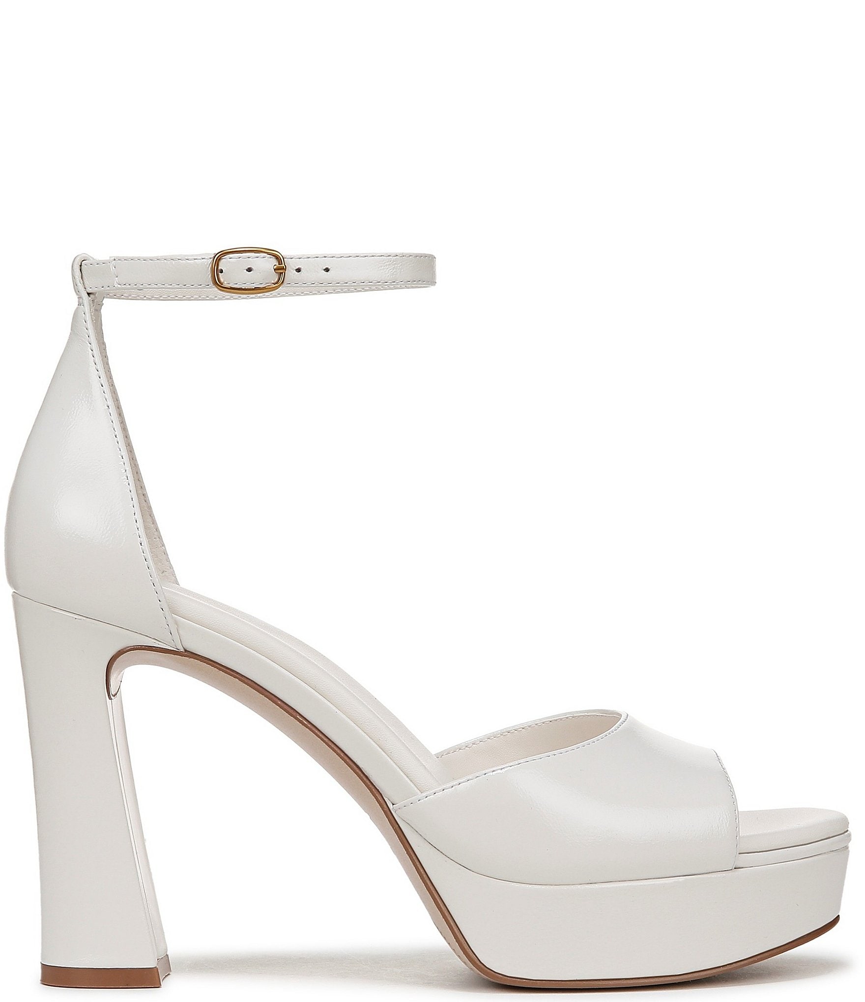 Naturalizer 27 EDIT Delphie Leather Ankle Strap Platform Dress Sandals