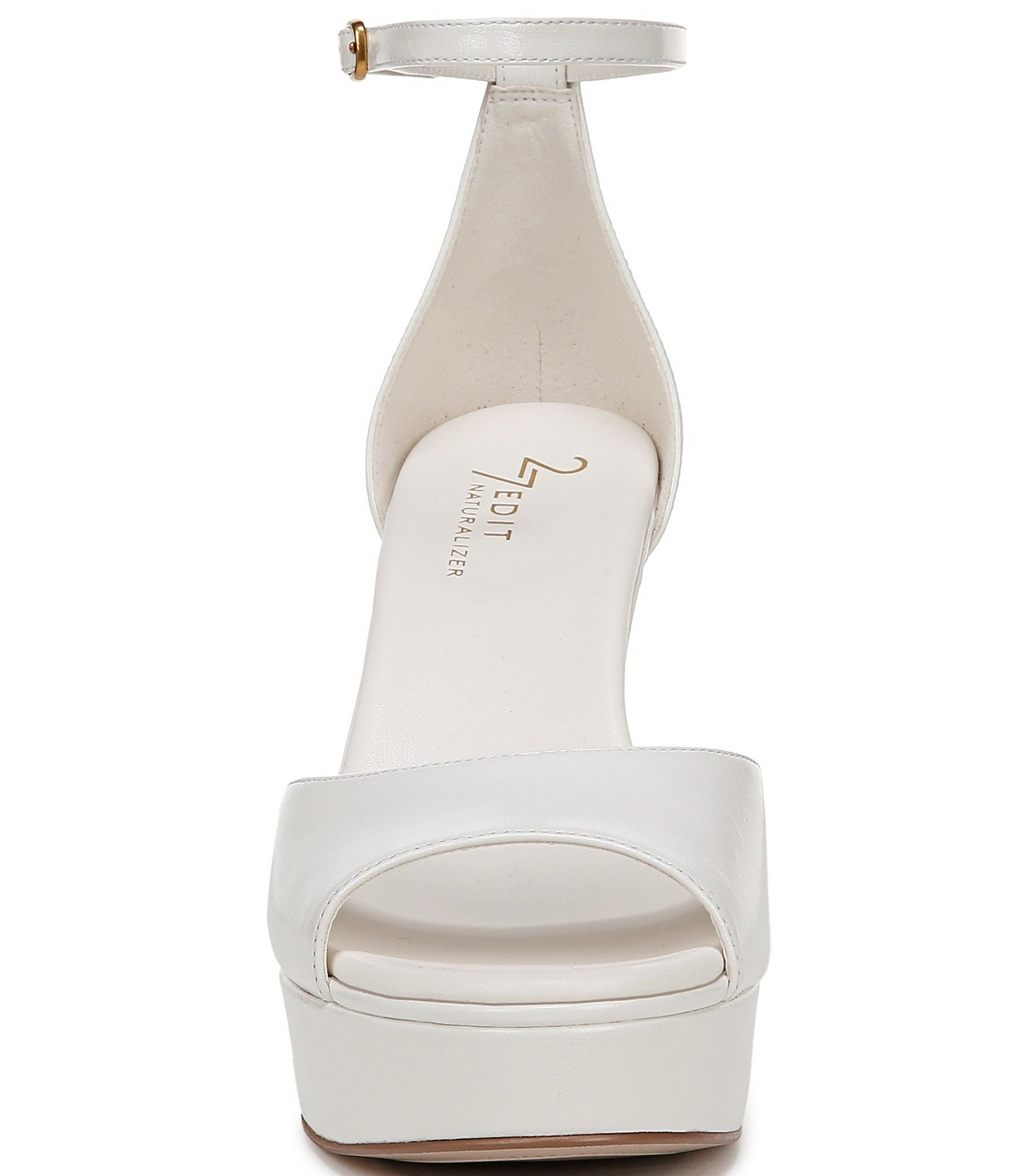 Naturalizer 27 EDIT Delphie Leather Ankle Strap Platform Dress Sandals