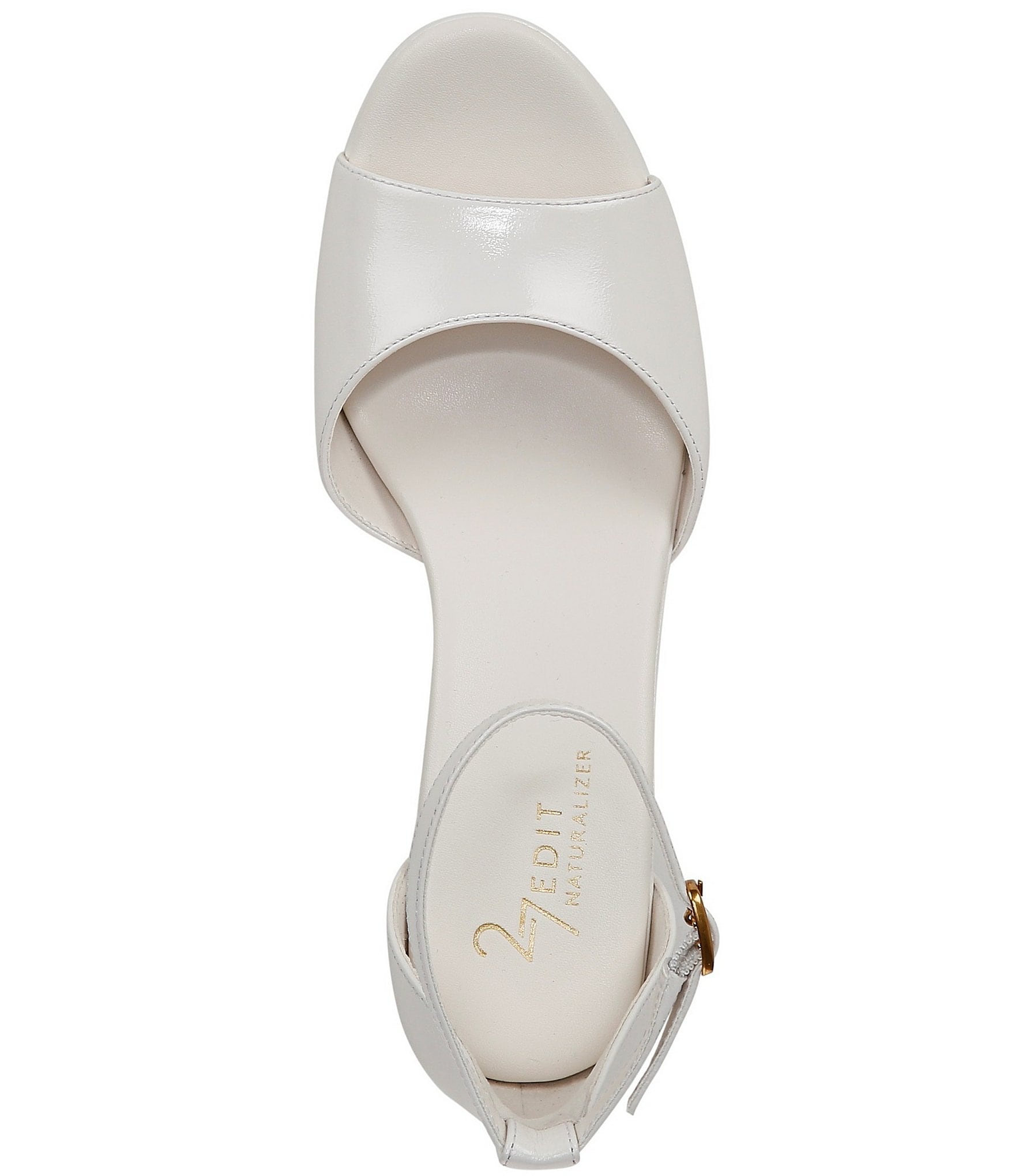 Naturalizer 27 EDIT Delphie Leather Ankle Strap Platform Dress Sandals