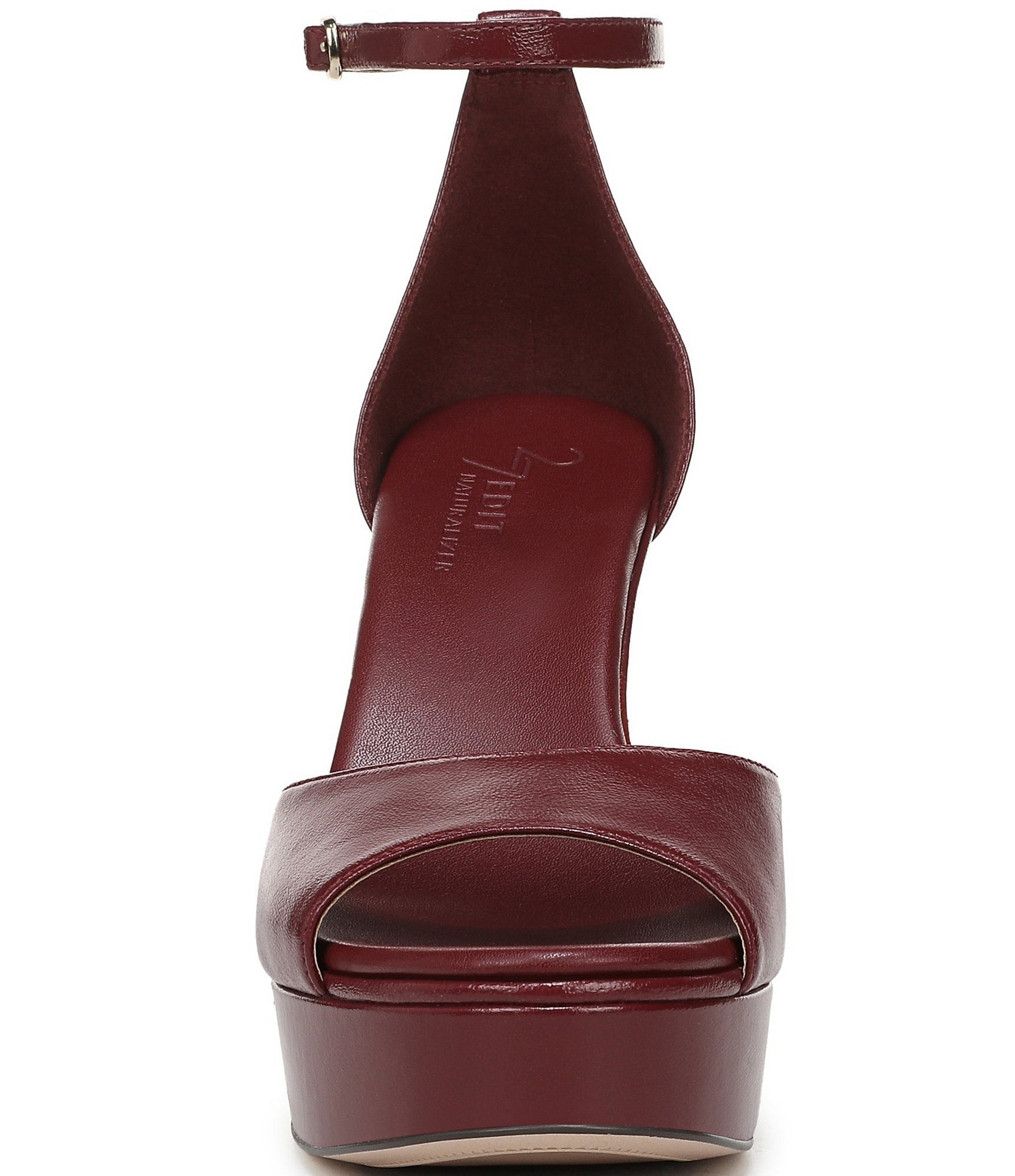Naturalizer 27 EDIT Delphie Leather Ankle Strap Platform Dress Sandals