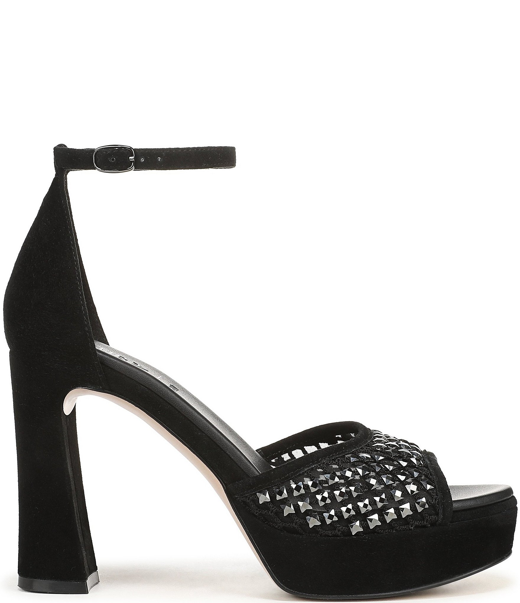 Naturalizer 27 EDIT Delphie Suede Ankle Strap Platform Dress Sandals