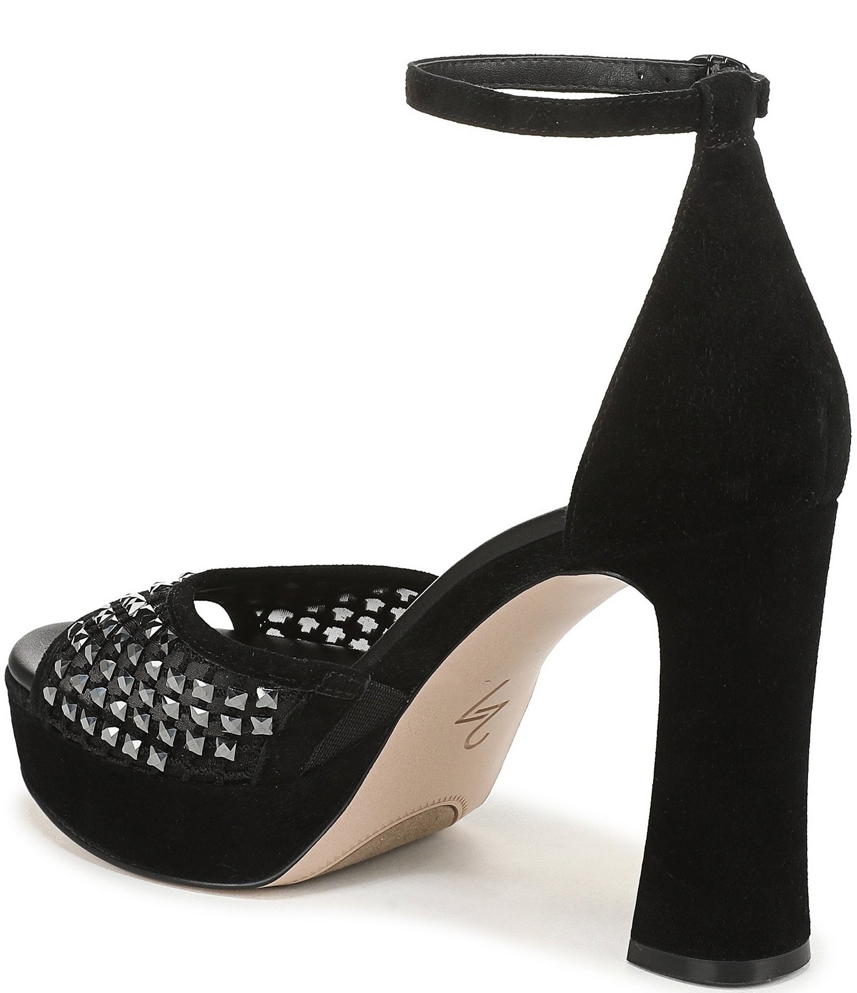 Naturalizer 27 EDIT Delphie Suede Ankle Strap Platform Dress Sandals