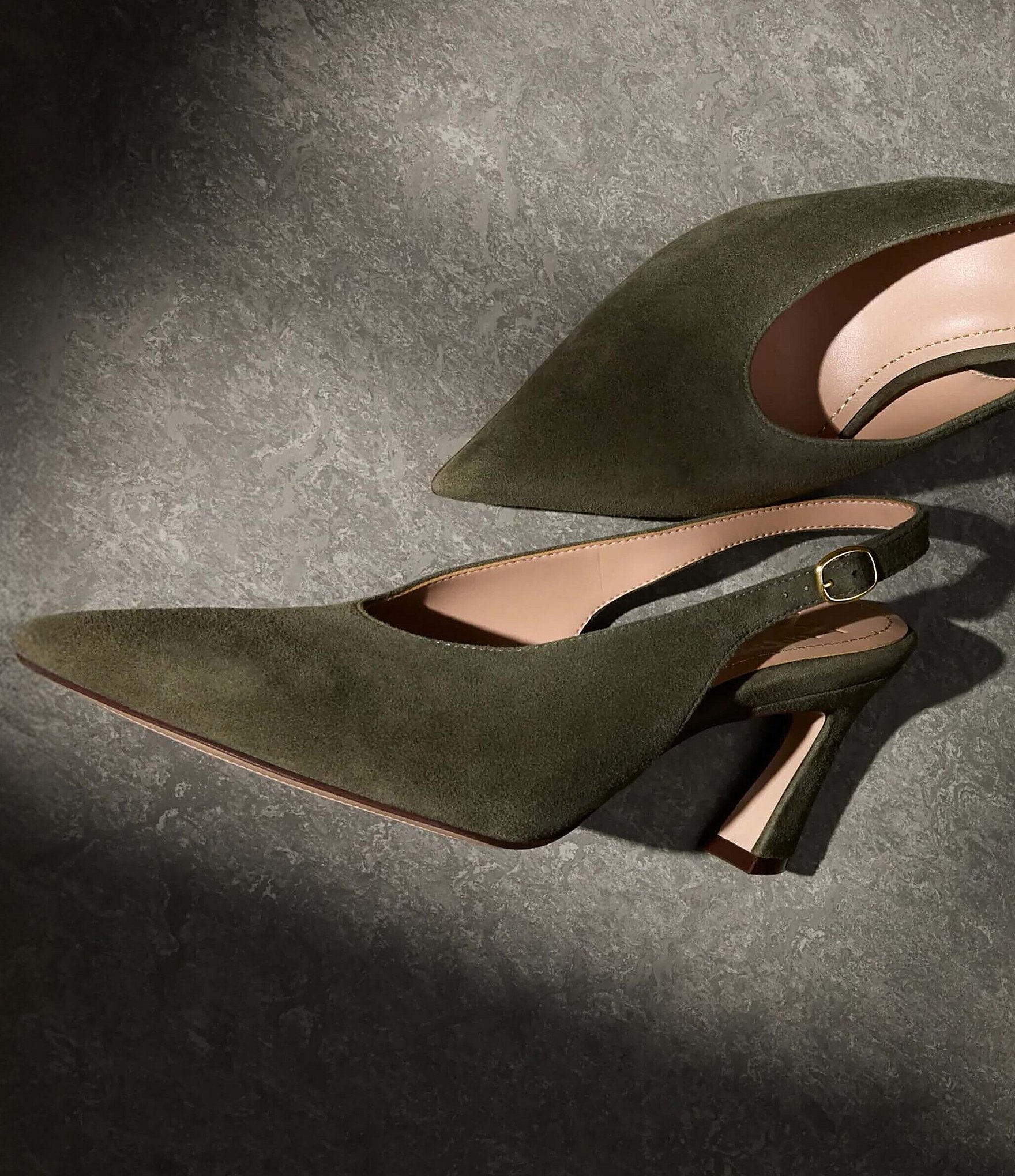 Naturalizer 27 EDIT Elaine Suede High Vamp Slingback Dress Pumps