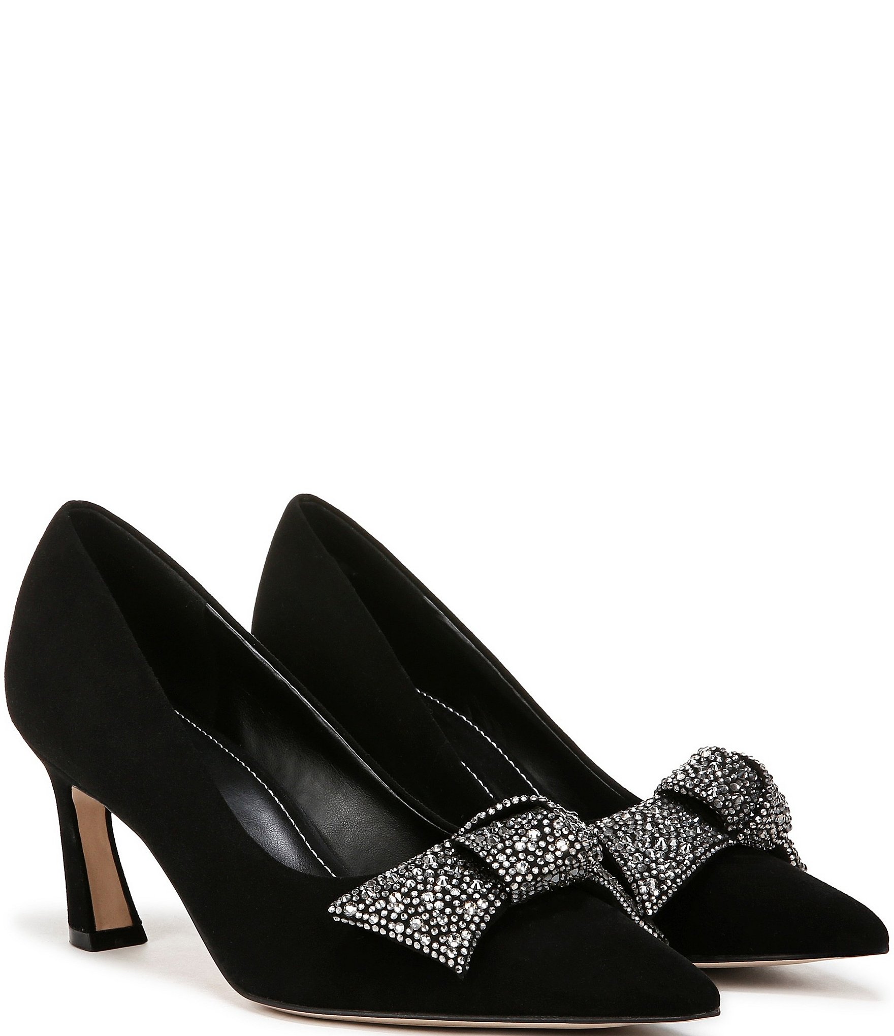 Naturalizer 27 EDIT Emery Embellished Bow Suede Pumps