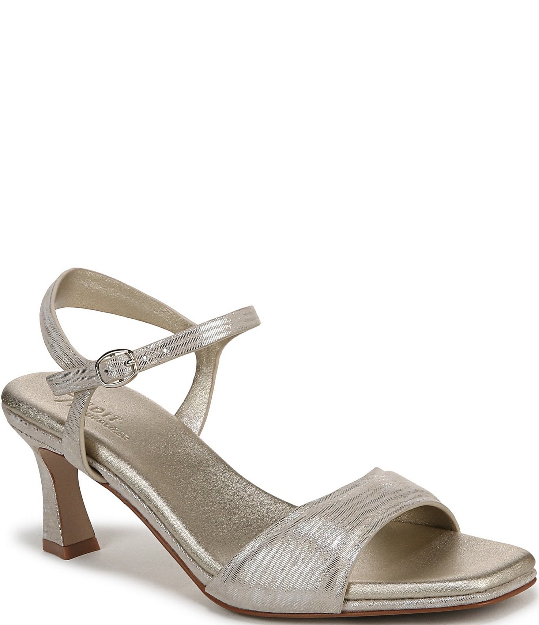 Naturalizer 27 EDIT Grace Leather Ankle Strap Dress Sandals