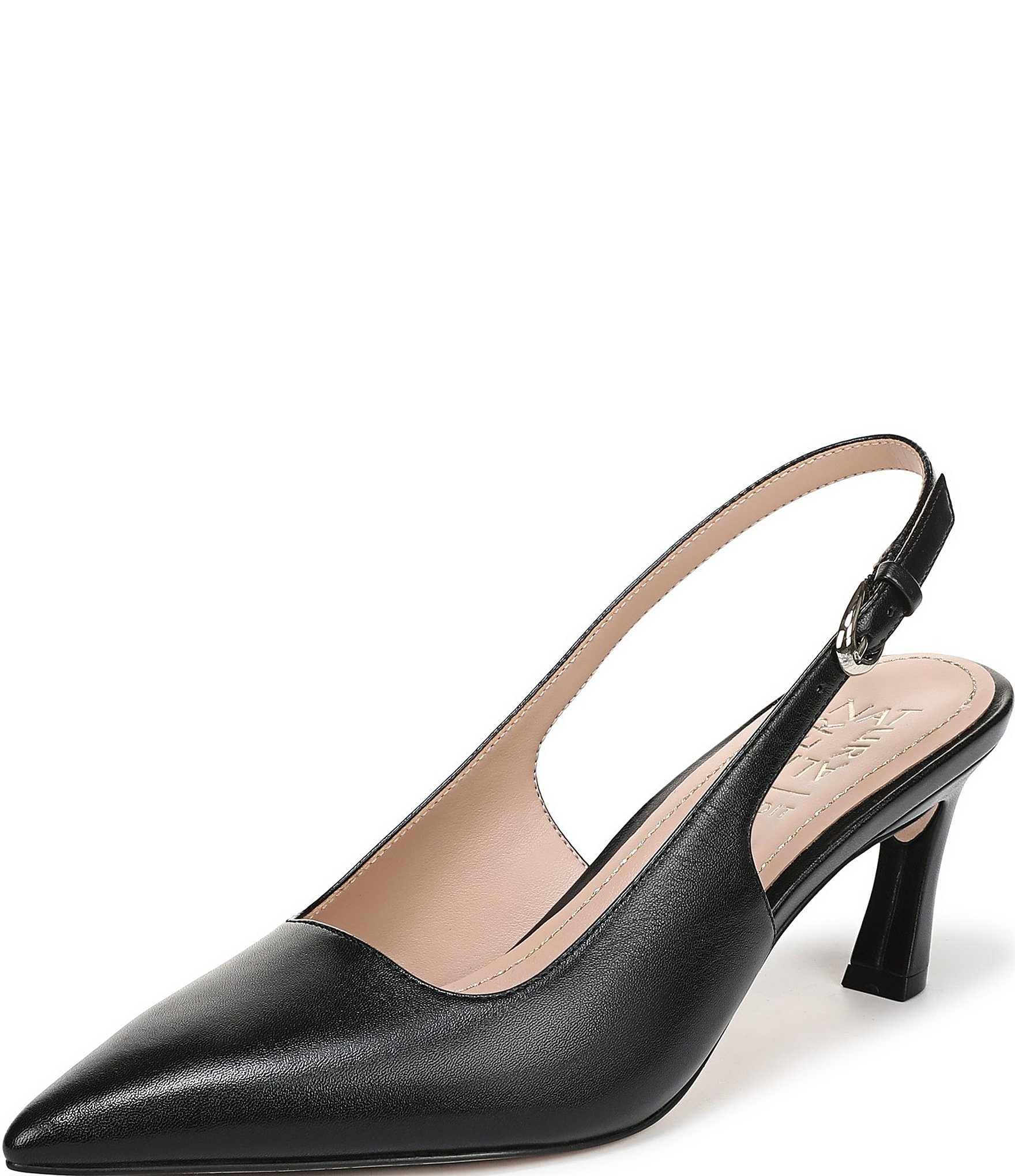 Naturalizer 27 EDIT Madison Leather Pointed Toe Slingback Pumps
