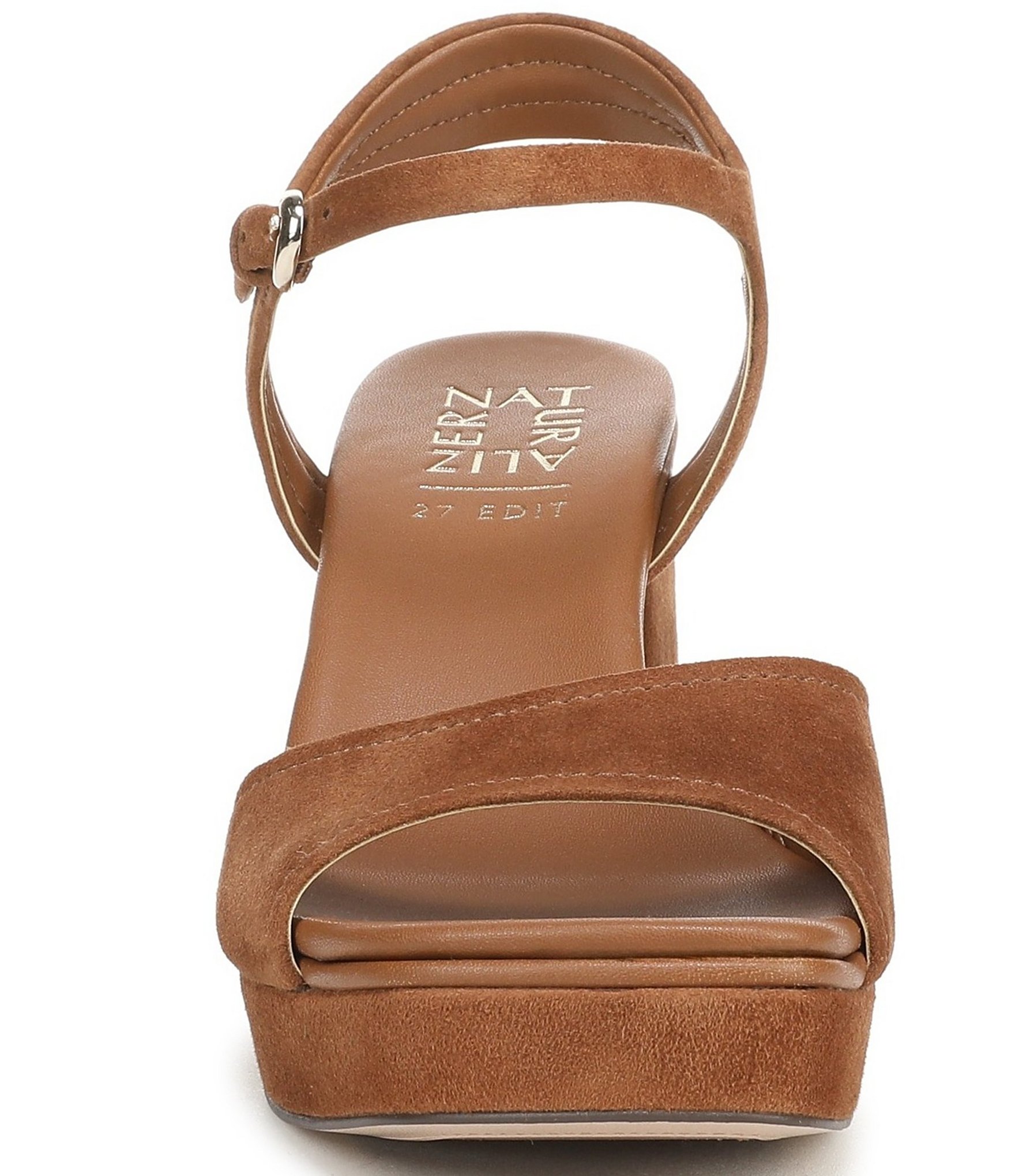 Naturalizer 27 EDIT Paige Suede Platform Block Heel Sandals