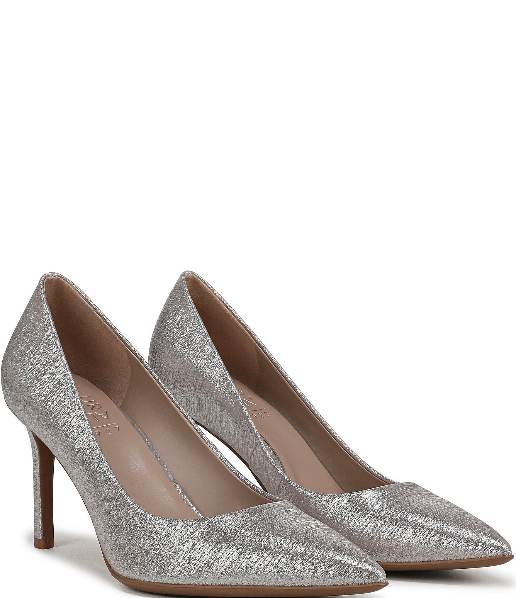 Naturalizer Anna Textured Metallic Pointed Toe Pumps