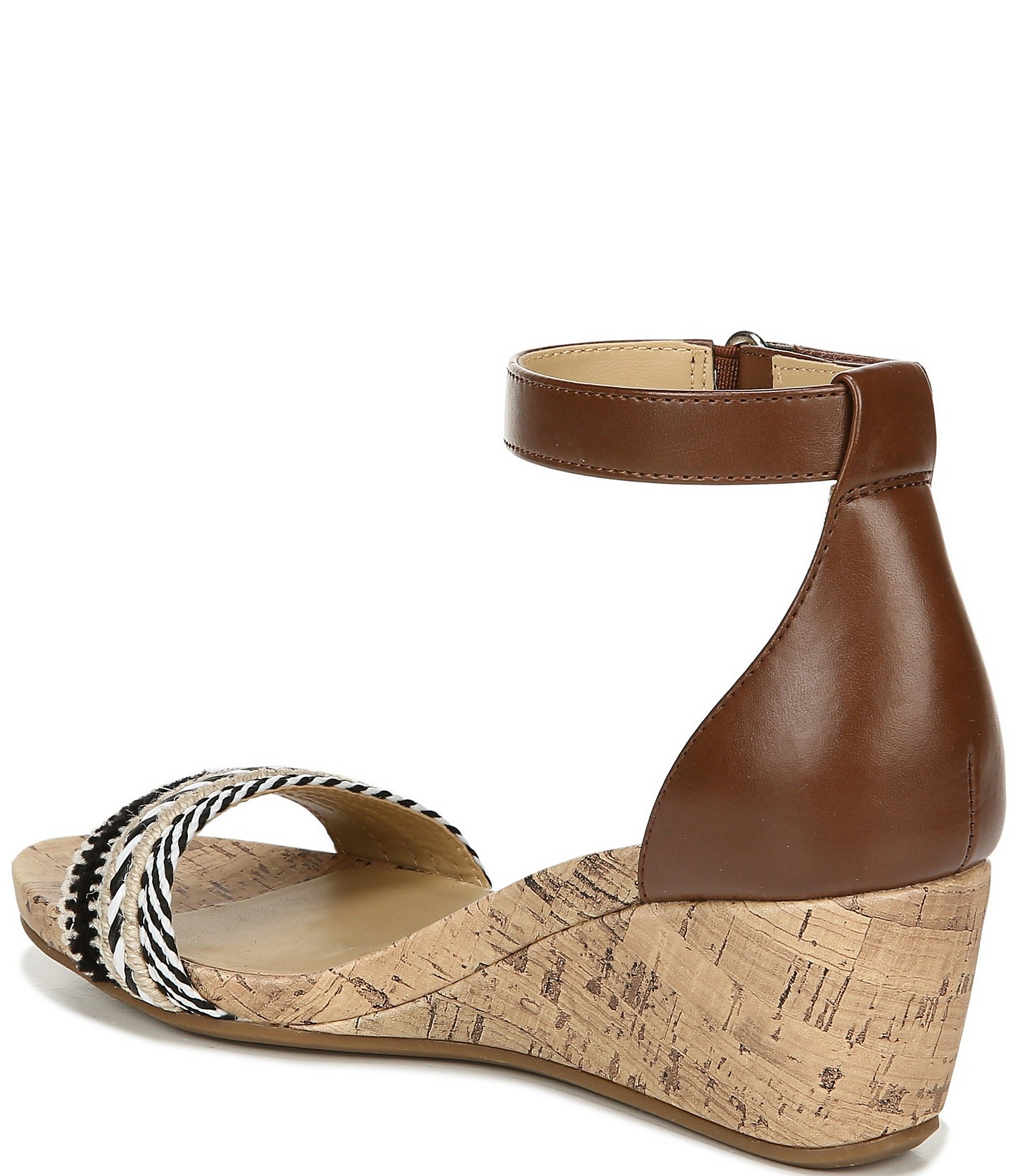 Naturalizer Areda Ankle Strap Wedge Sandals