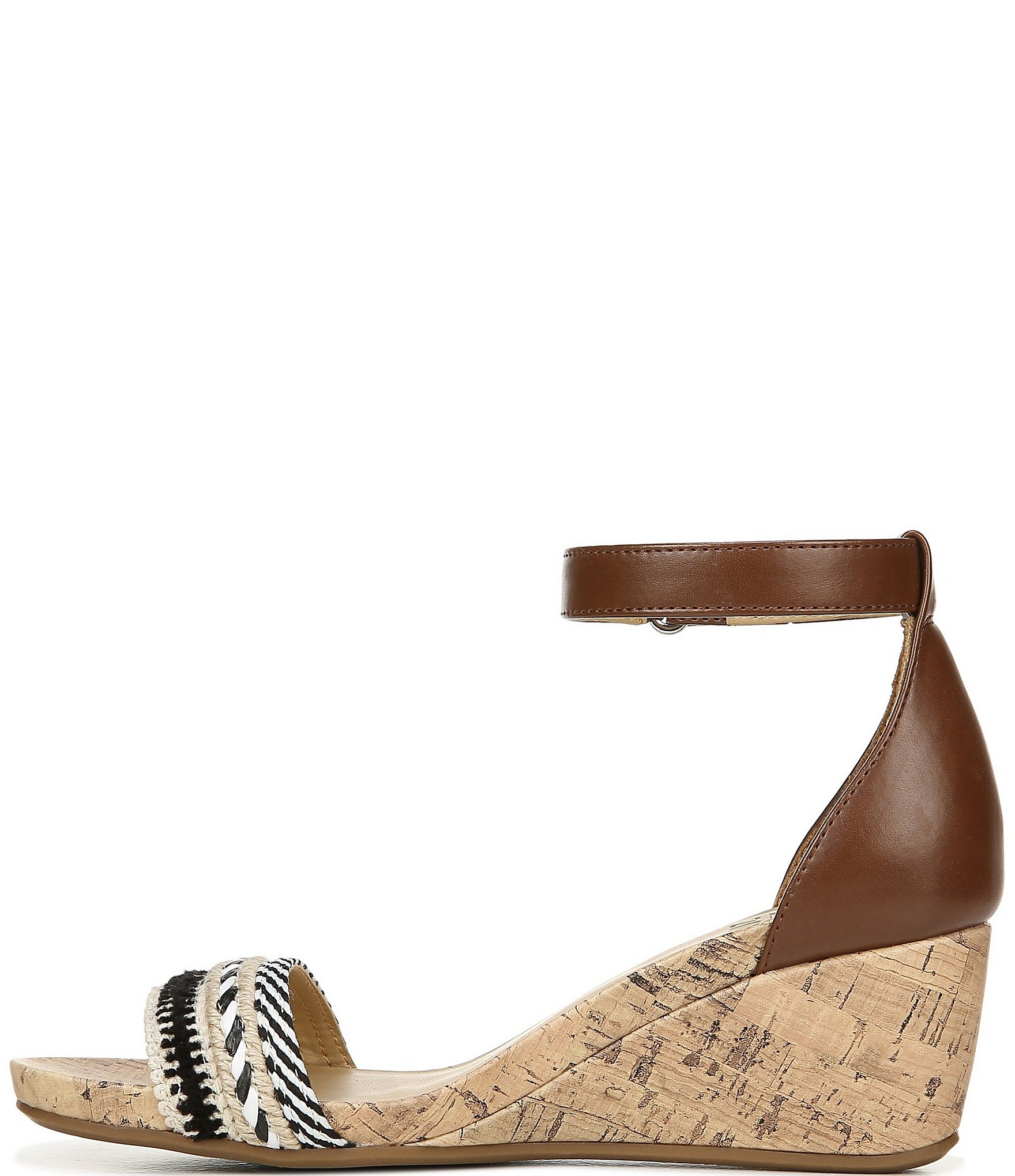 Naturalizer Areda Ankle Strap Wedge Sandals