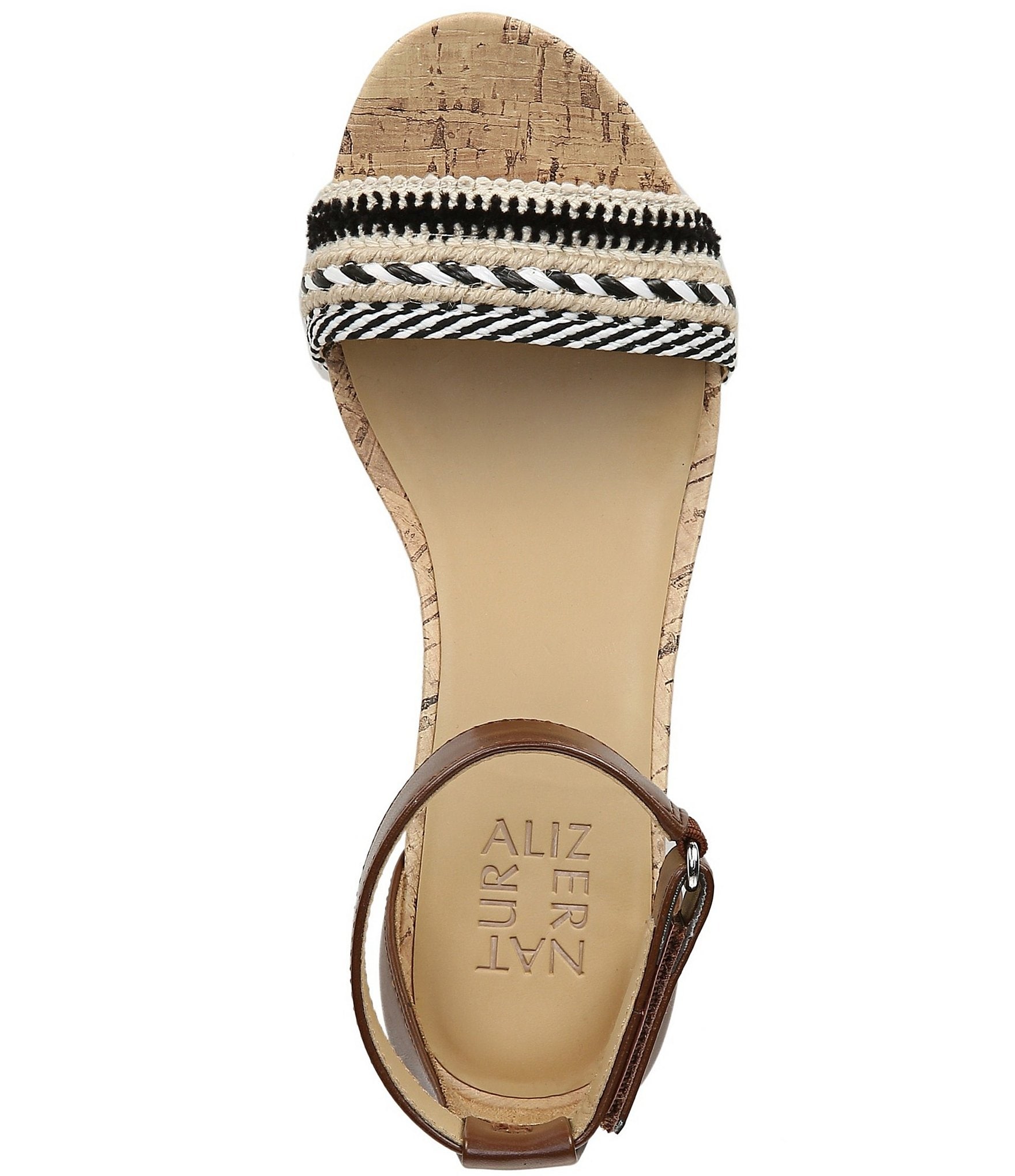 Naturalizer Areda Ankle Strap Wedge Sandals
