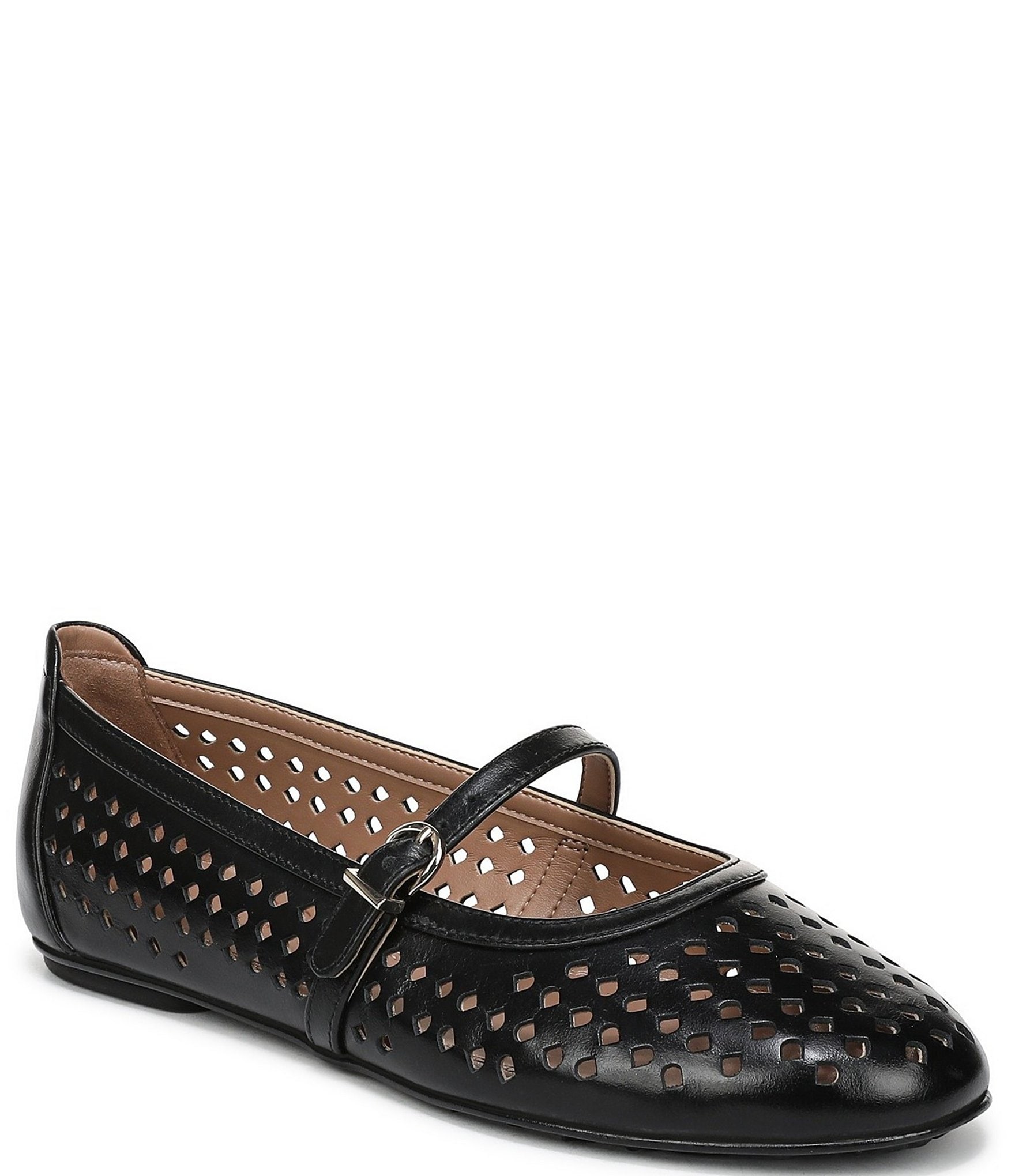 Naturalizer Aria Perforated Leather Mary Jane Flats